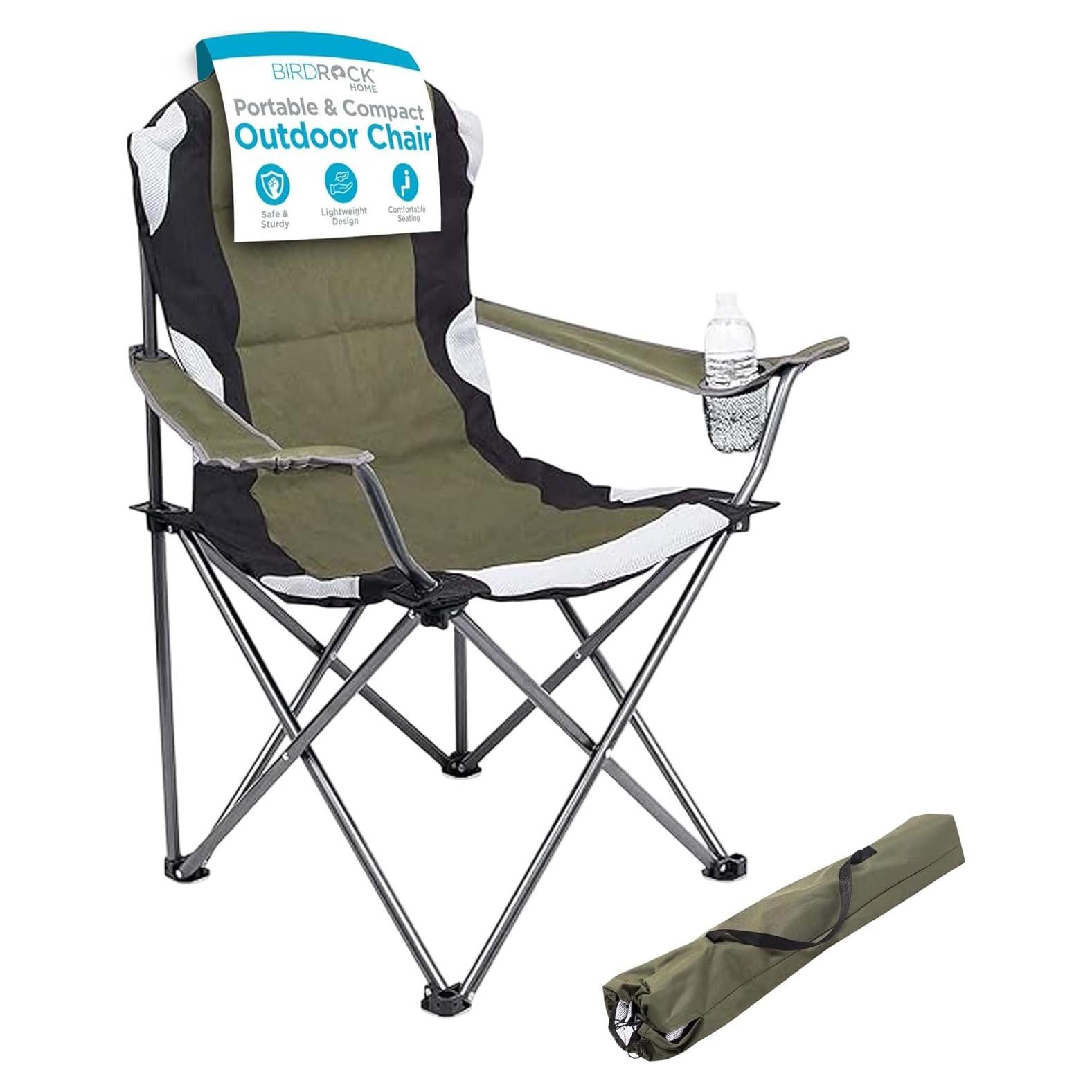 Silla Plegable de Camping Acolchada Mejor de Internet Verde