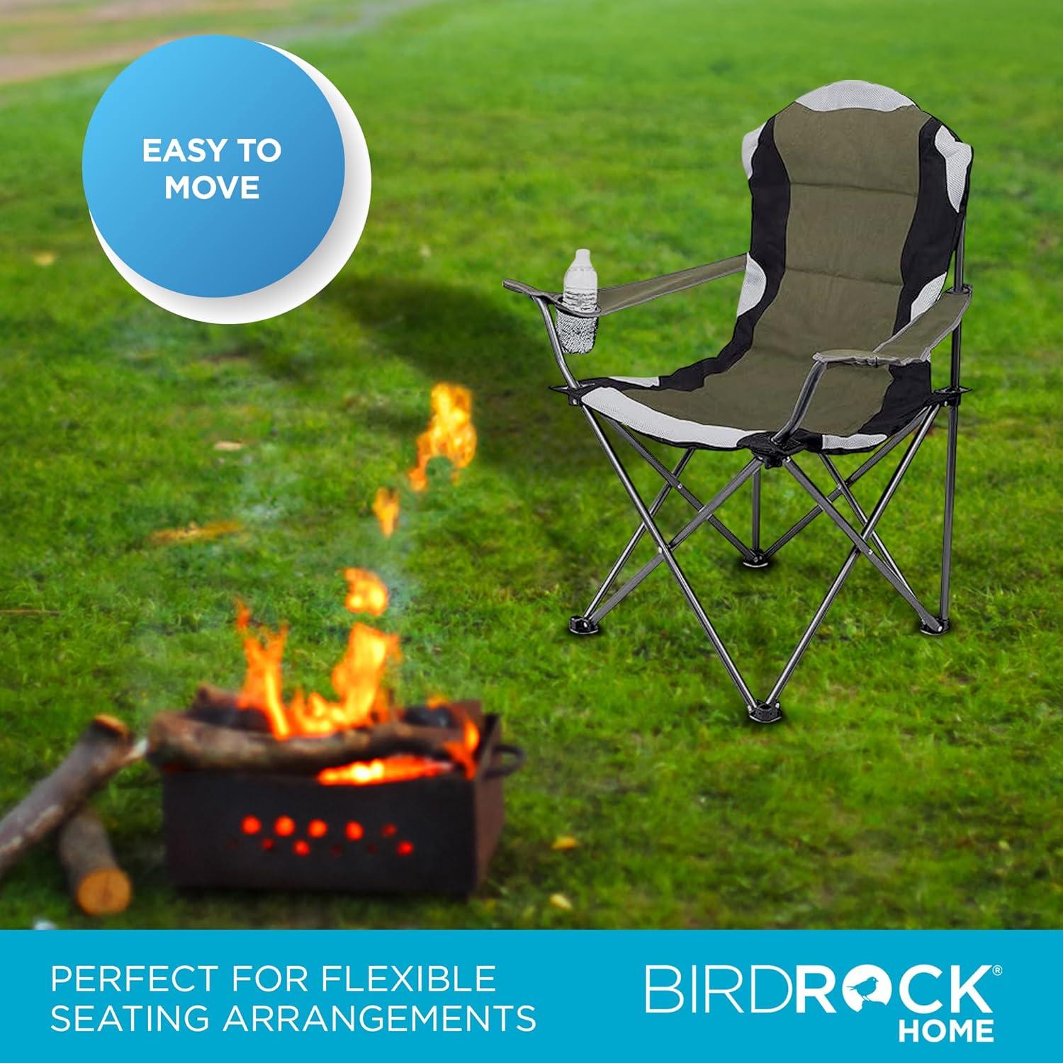 Silla Plegable de Camping Acolchada Mejor de Internet Verde