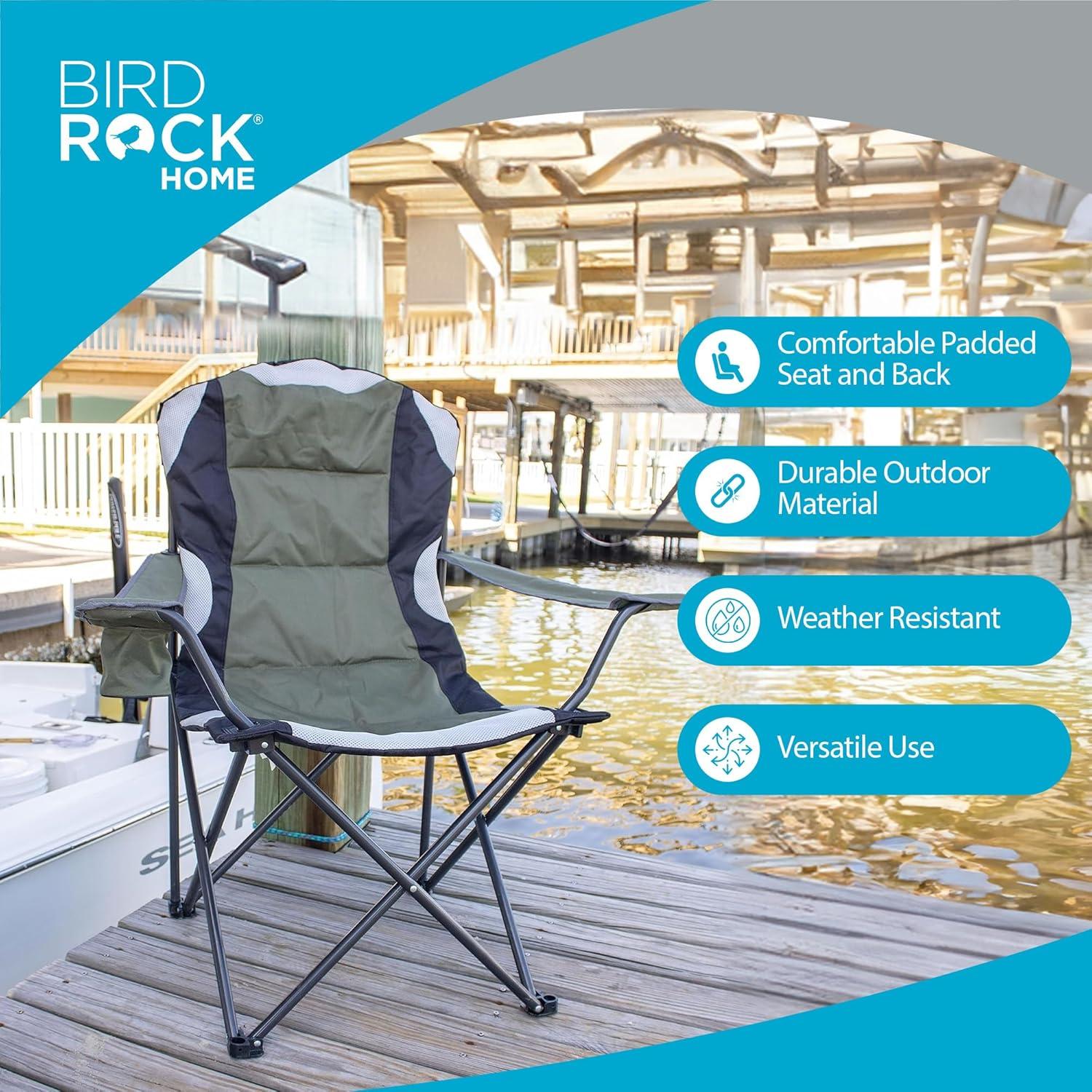 Silla Plegable de Camping Acolchada Mejor de Internet Verde