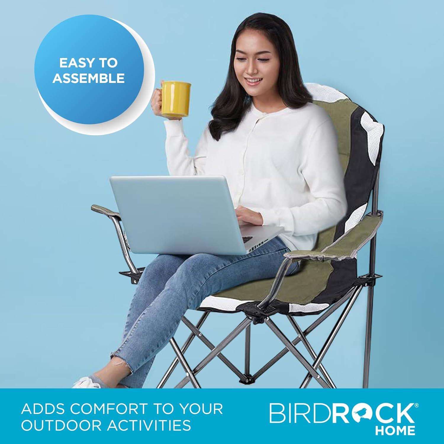 Silla Plegable de Camping Acolchada Mejor de Internet Verde