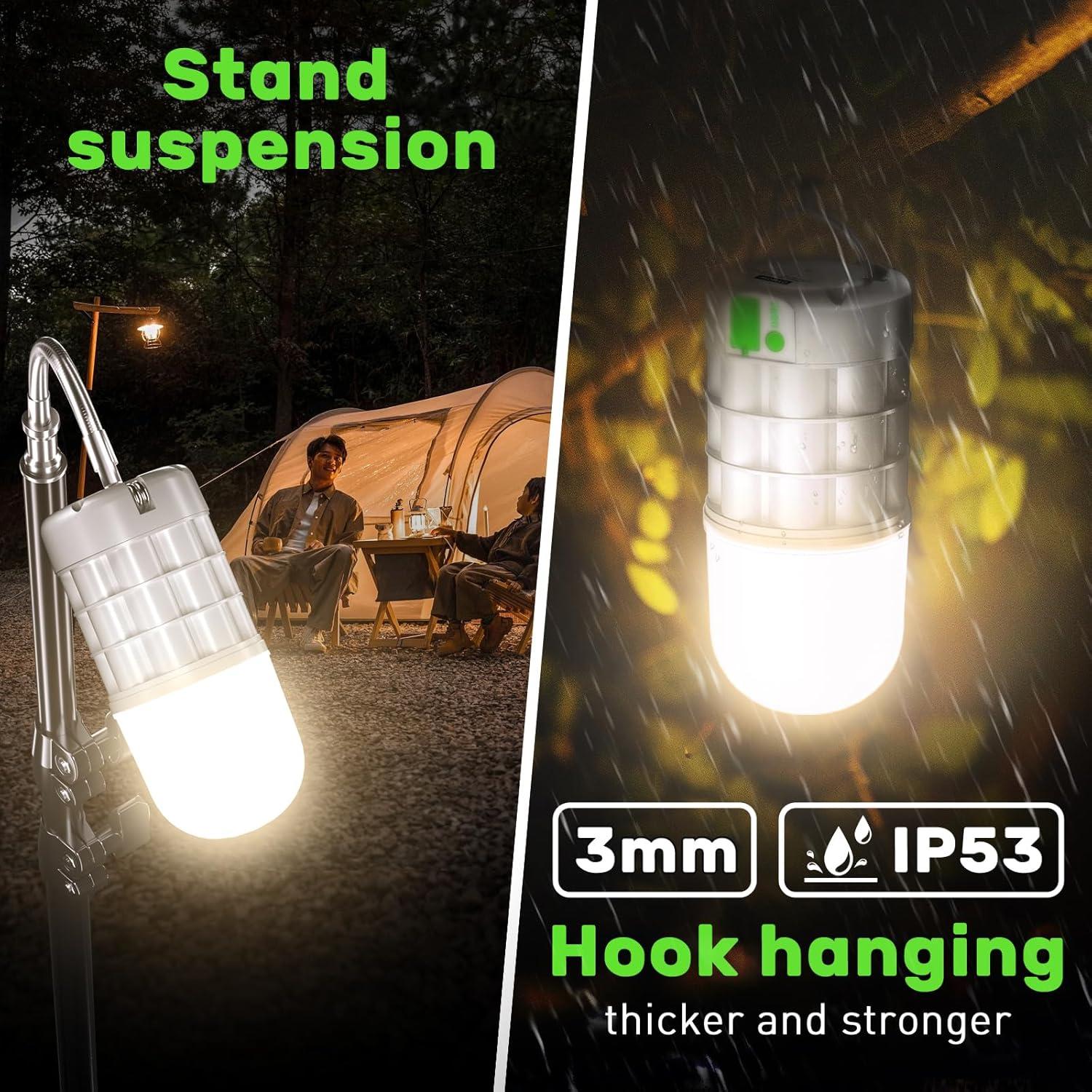 Linterna Recargable WONYO 1320LM 8000mAh Luz Cálida 3 Modos