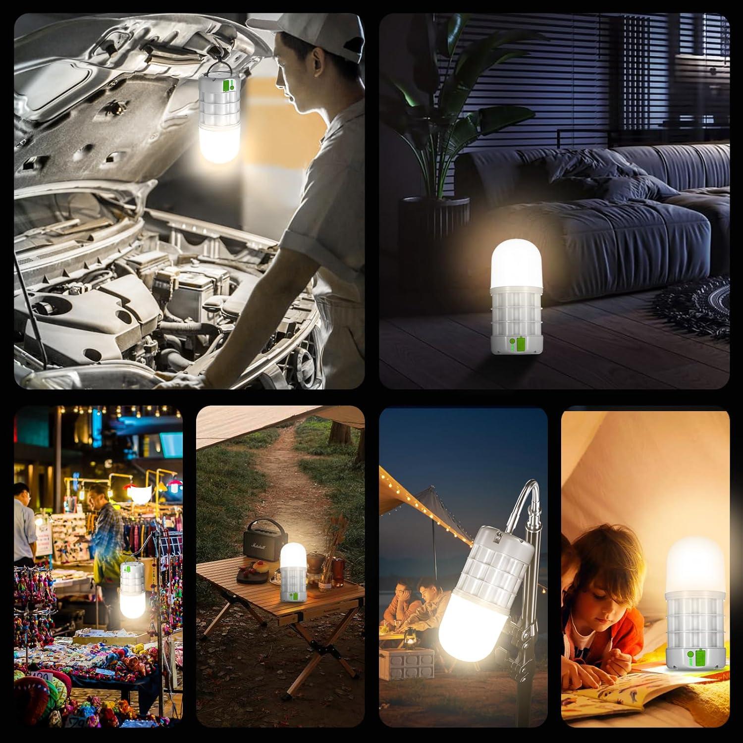 Linterna Recargable WONYO 1320LM 8000mAh Luz Cálida 3 Modos