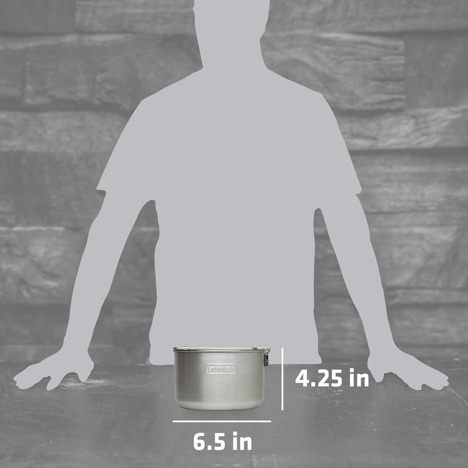 Conjunto de Cocina de Campamento Stanley 8 Piezas Acero Inoxidable