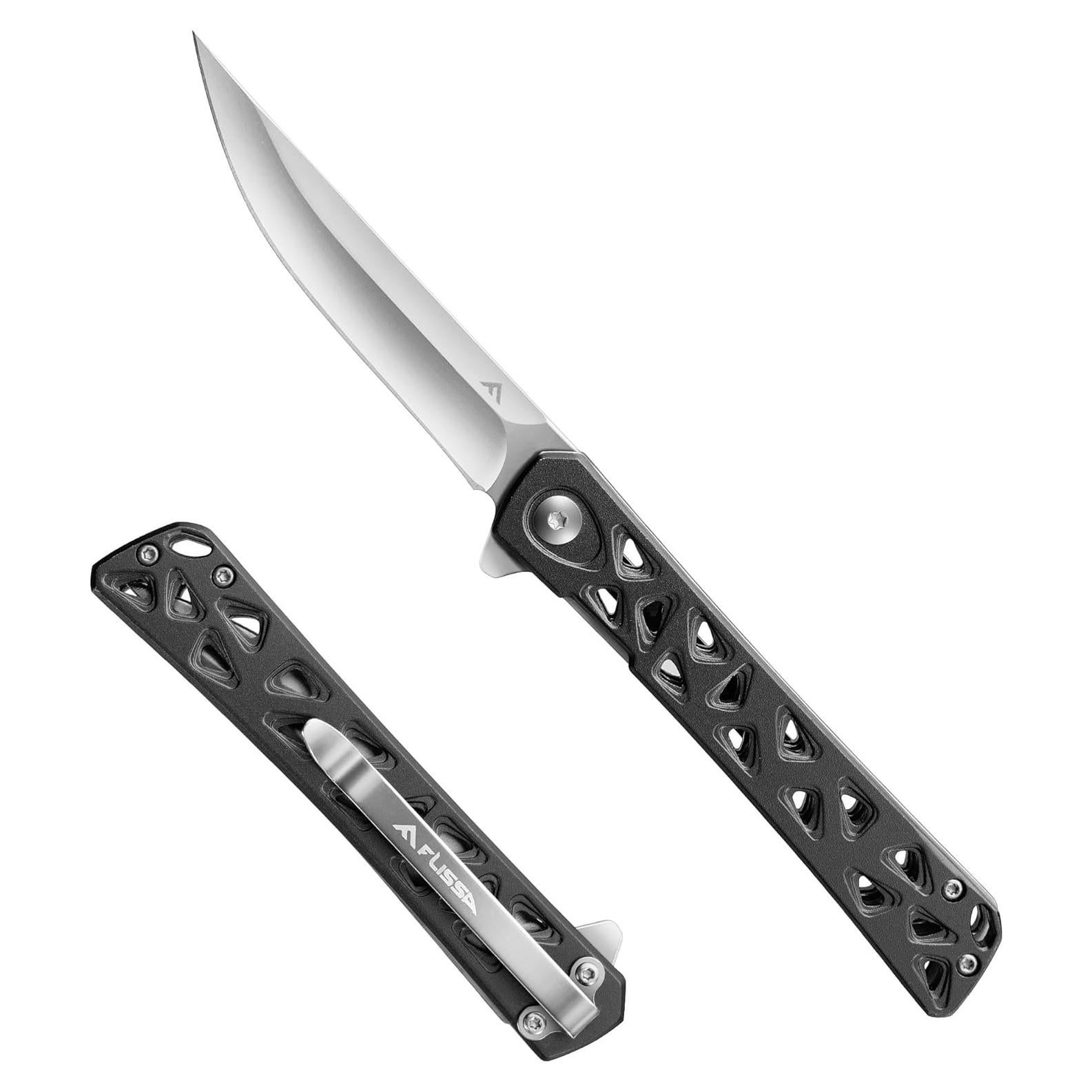 Cuchillo Plegable FLISSA Táctico 4.5" (11.43 cm) Negro