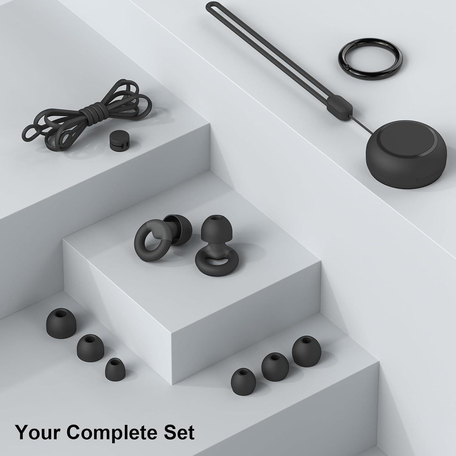 Tapones para Oídos JUSTRVN Silicona Suave 7 Pares Reutilizables