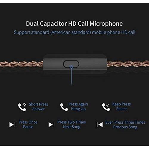 Auriculares KZ AS16 con Cable y Micrófono, Sonido HIFI