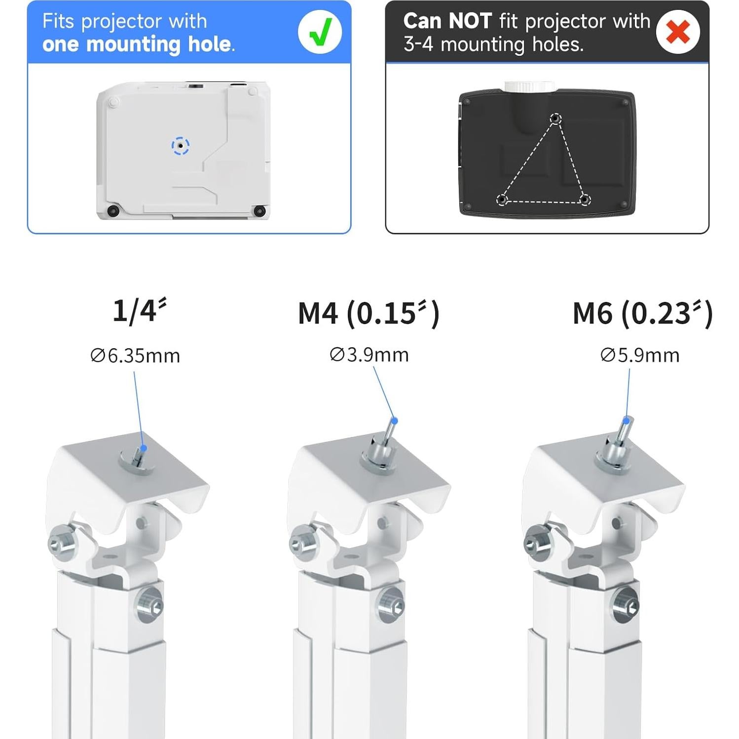 Soporte de Techo para Proyector Suptek PR05LMINIW Ajustable 30-49"