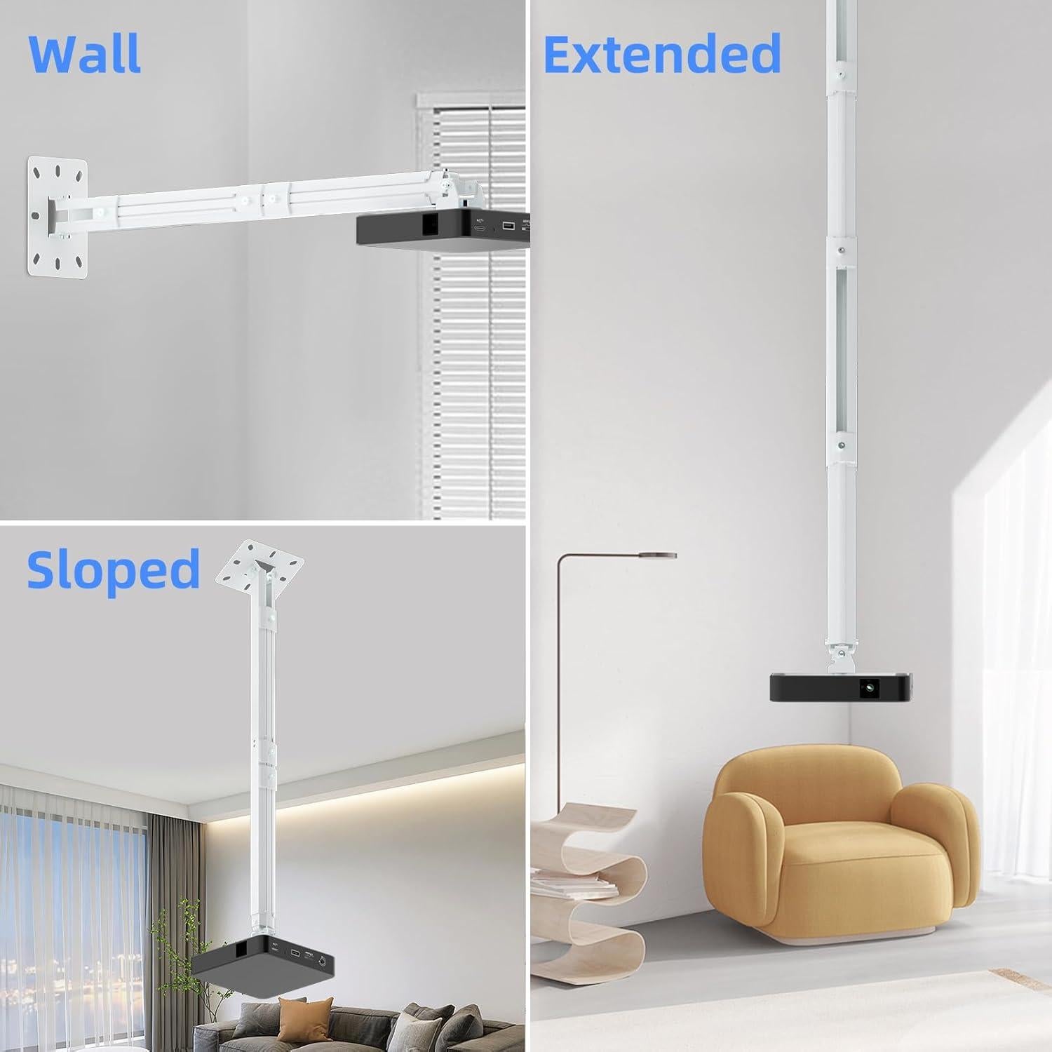 Soporte de Techo para Proyector Suptek PR05LMINIW Ajustable 30-49"