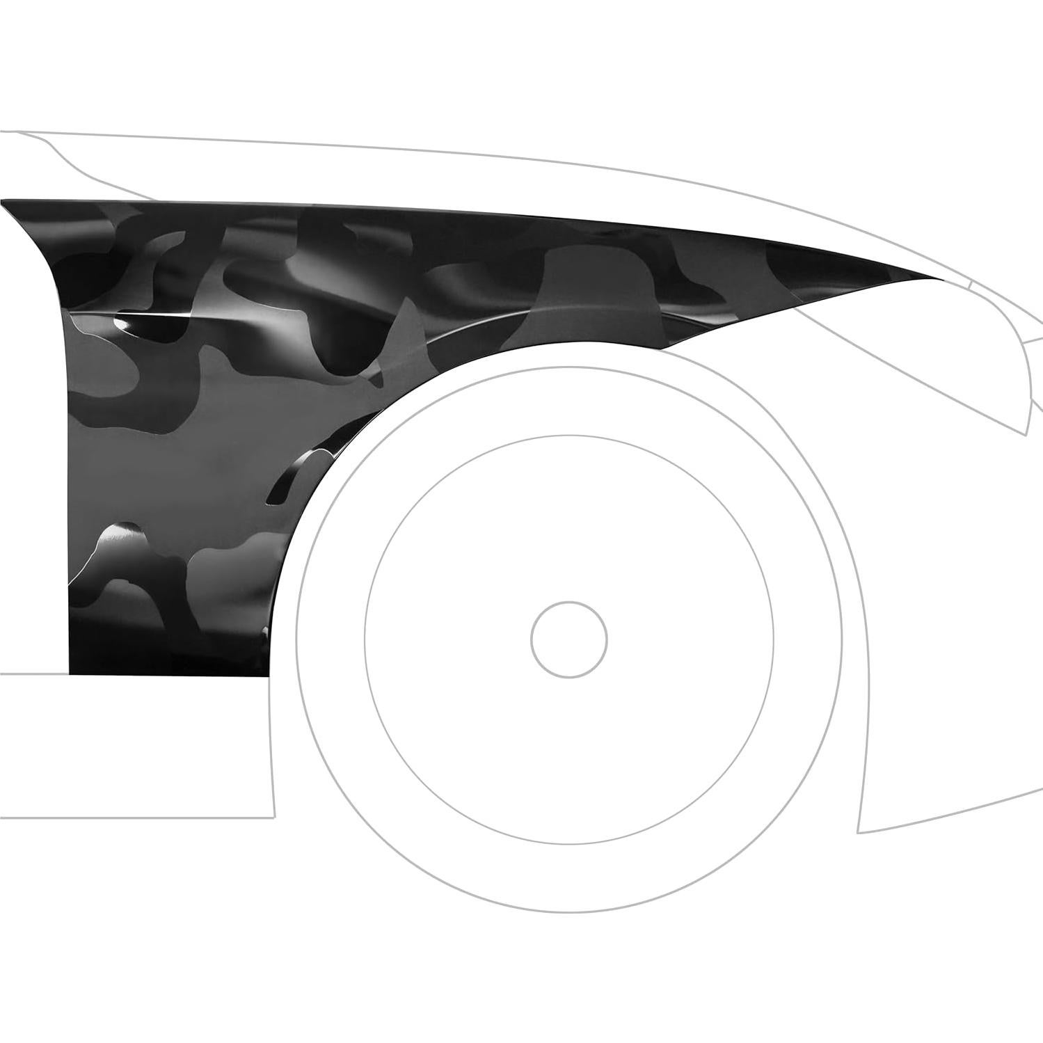 Vinilo Camuflaje VViViD+ Negro Multi-Finish 30.48x152.4cm