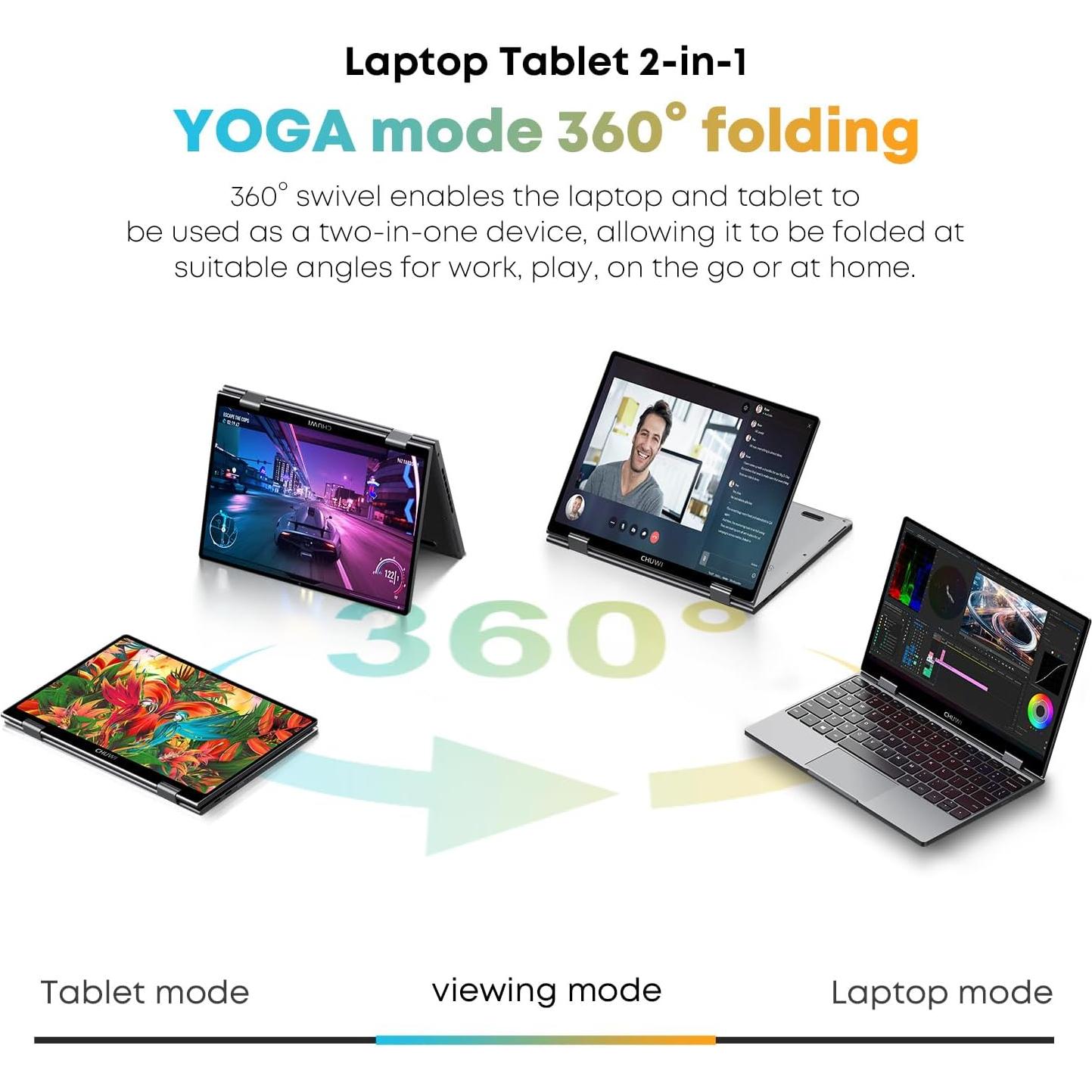 CHUWI MiniBook X Laptop 10.5" Táctil 12GB RAM 512GB SSD