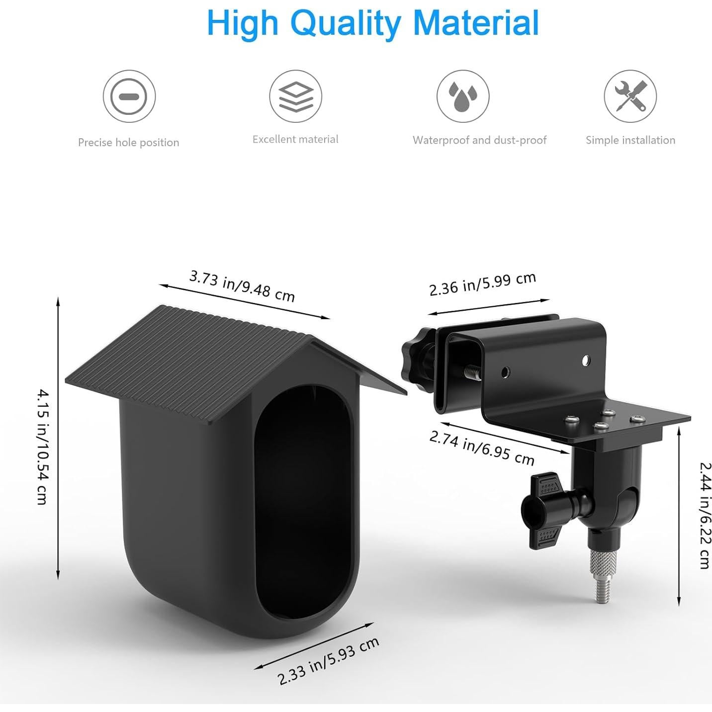 Soporte de canalón Holaca y funda silicona para Arlo Essential XL
