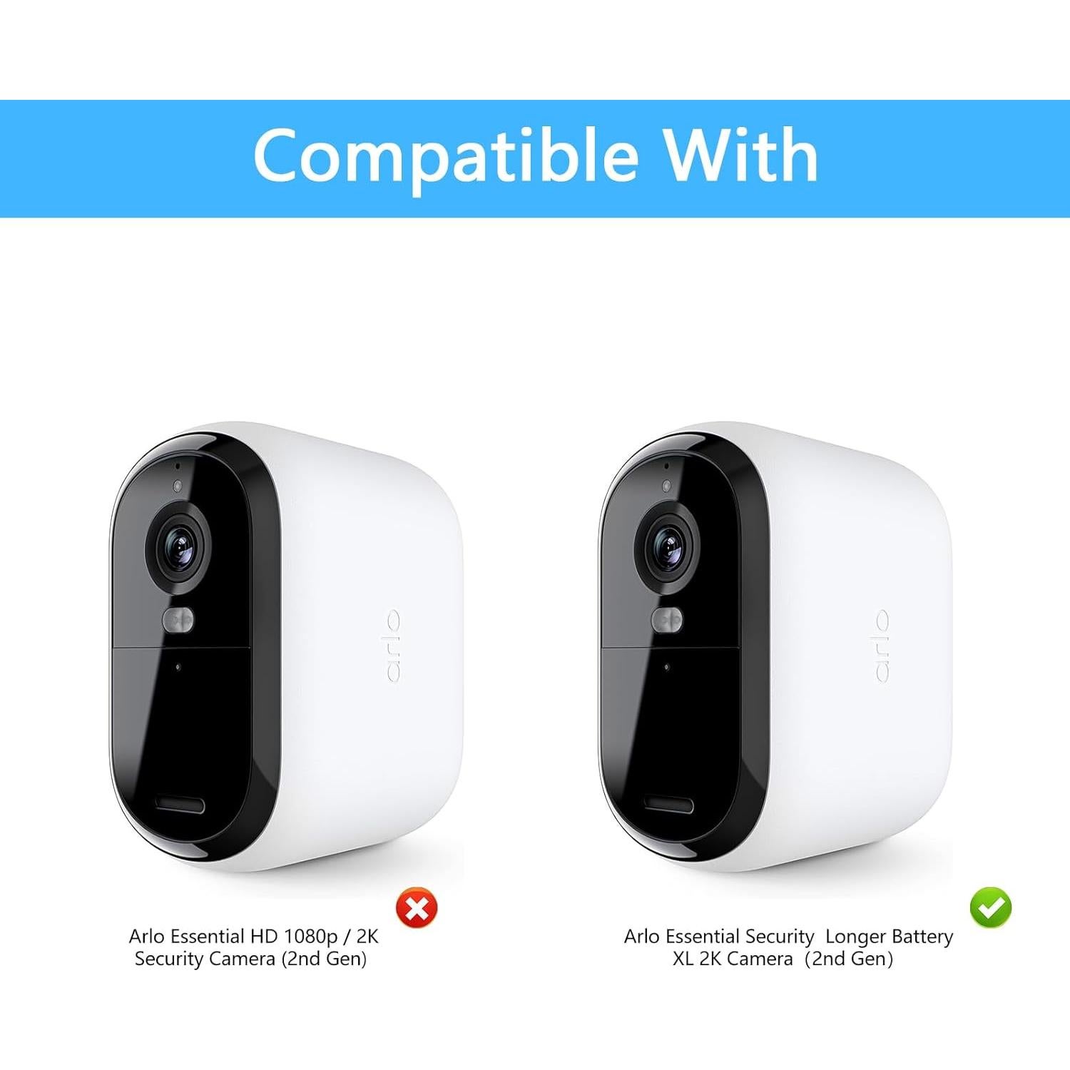 Soporte de canalón Holaca y funda silicona para Arlo Essential XL