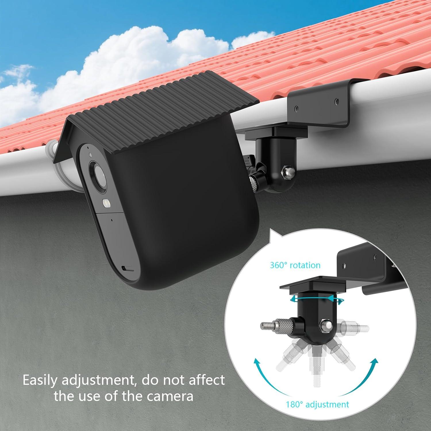 Soporte de canalón Holaca y funda silicona para Arlo Essential XL