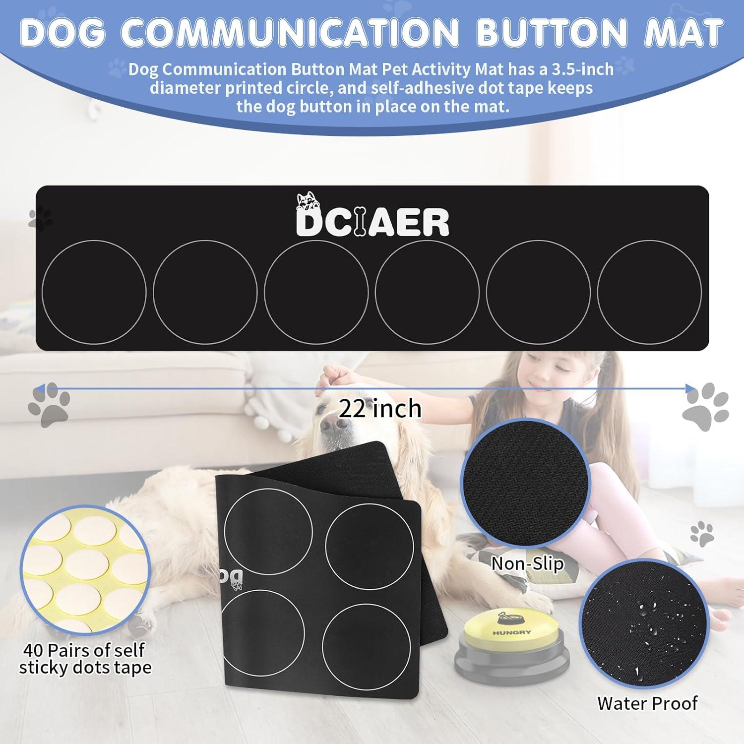 Botones de Comunicación para Perros DCIAER - 4 Piezas, Grabación 30s