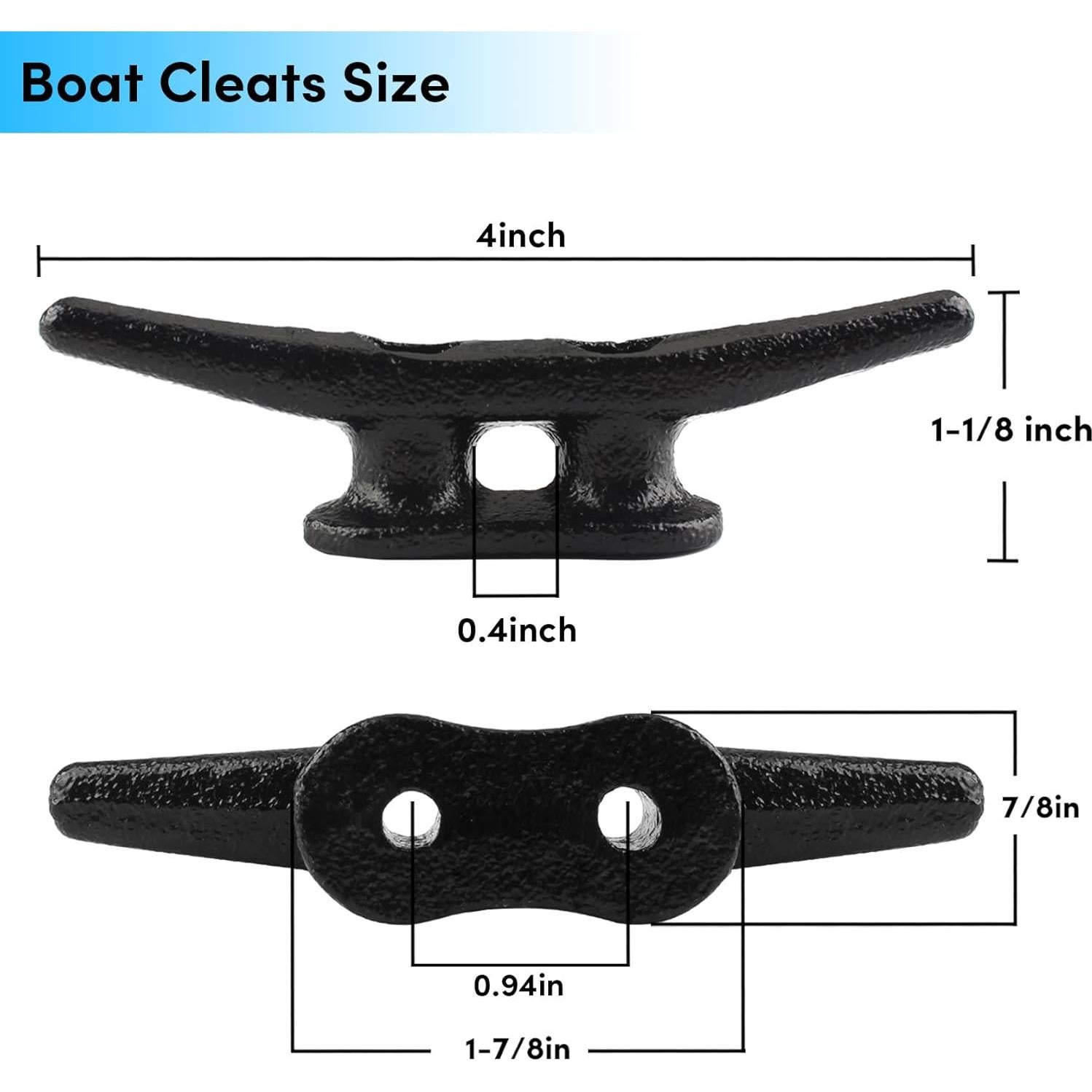 Cojinetes de Muelle de Barco BALAVA 4 Pulgadas Negro