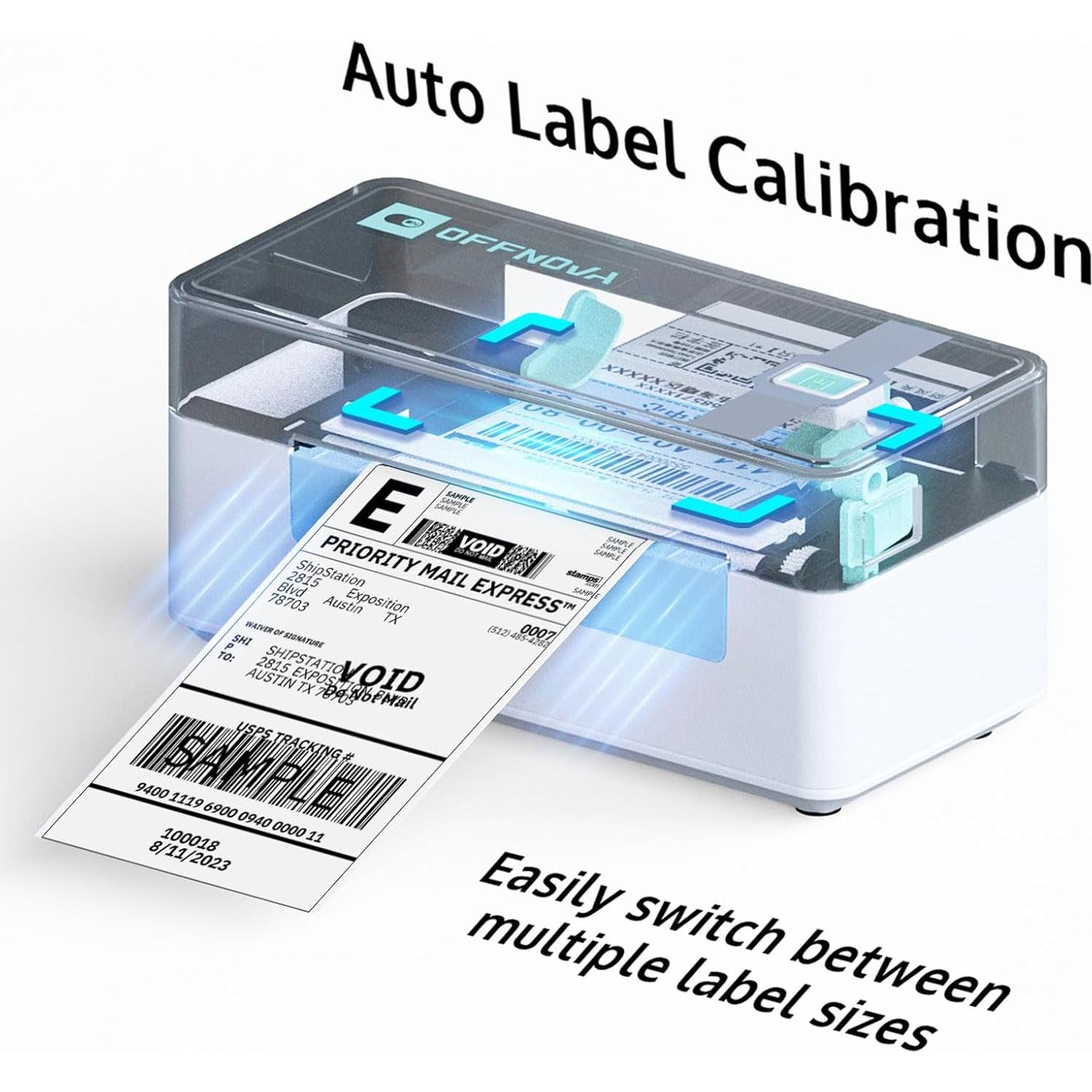 Impresora de Etiquetas Térmica OFFNOVA ZPL-2054N Bluetooth 4x6