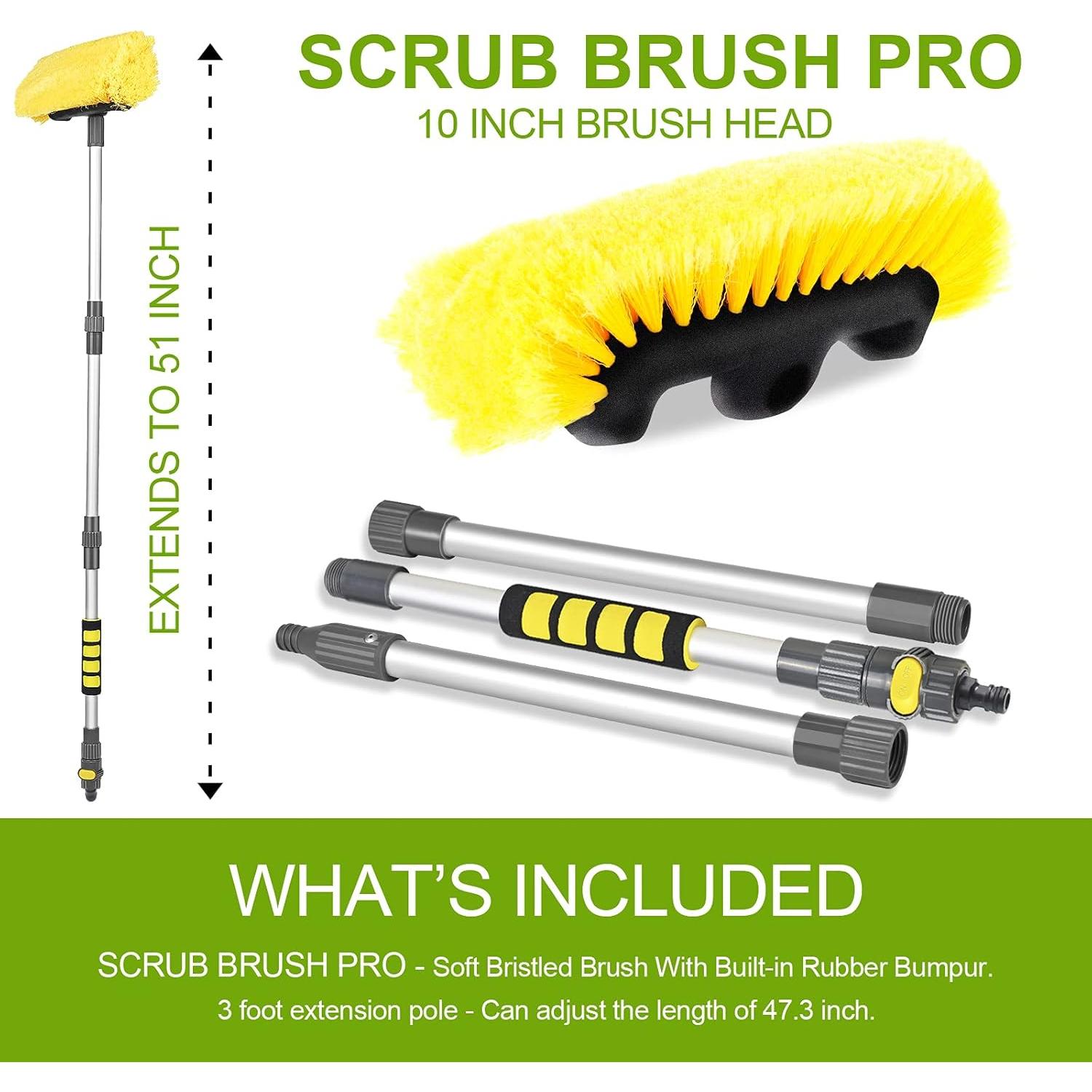 Cepillo de Lavado de Autos Anyyion 130 cm con Cerdas Suaves