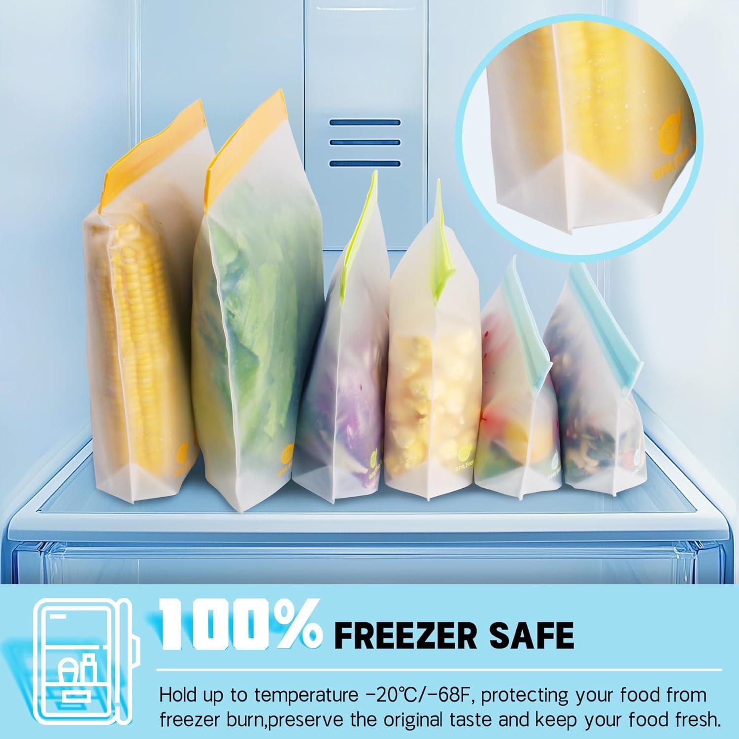 Paquete de 20 Bolsas Reutilizables FAREST para Alimentos 3.8L