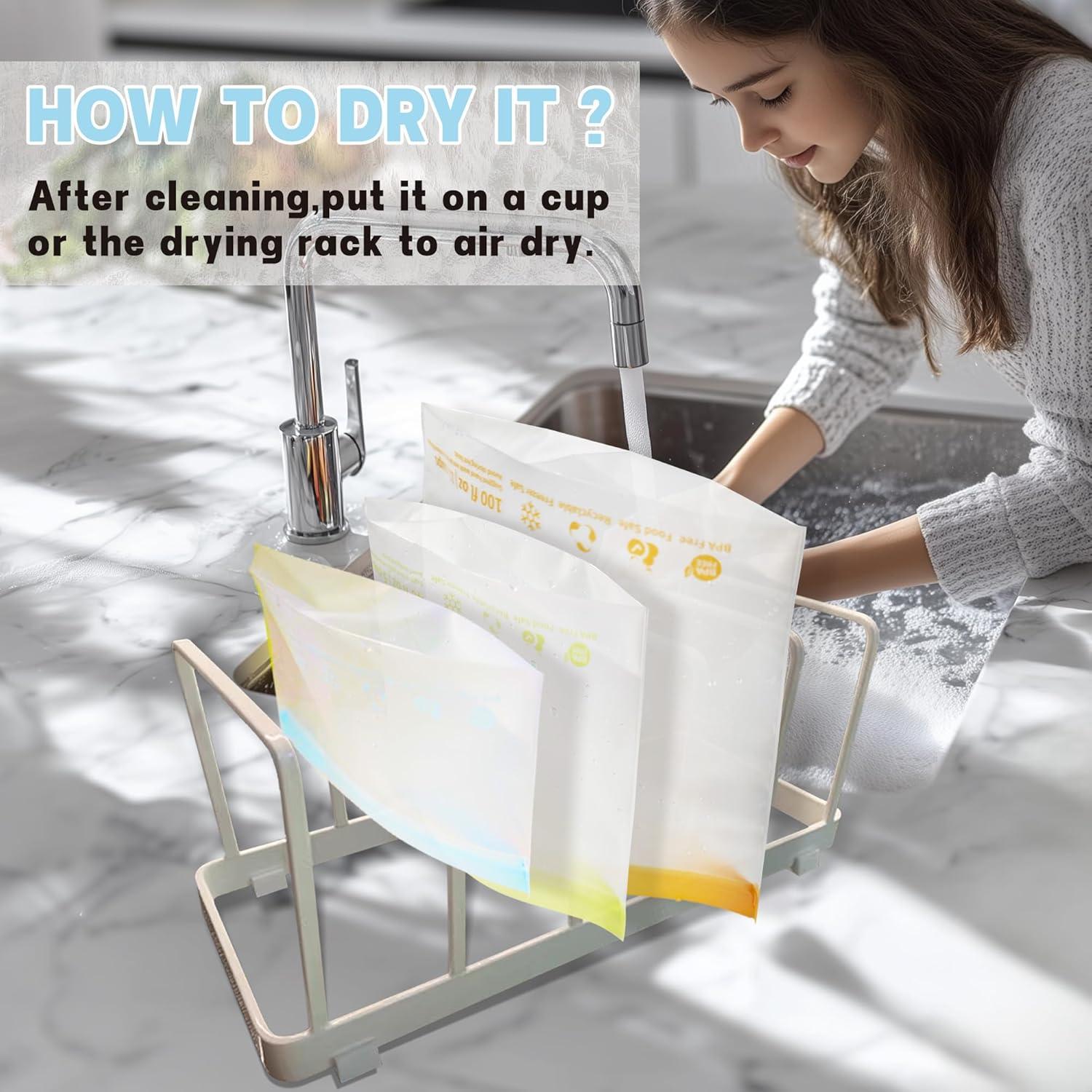 Paquete de 20 Bolsas Reutilizables FAREST para Alimentos 3.8L