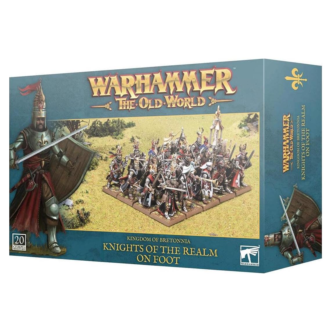 Warhammer Games Workshop Bretonnia Caballeros a Pie 20 Miniaturas