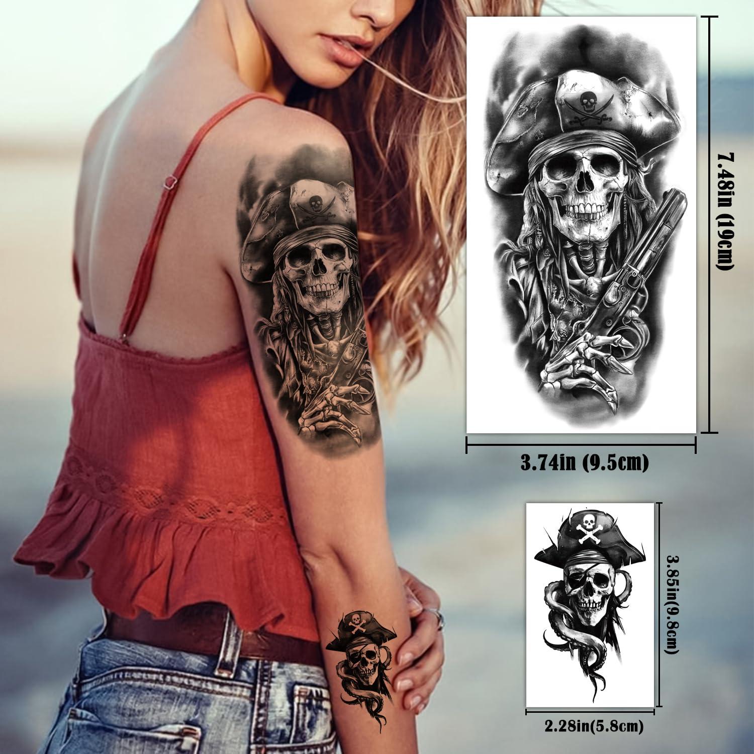 77 Tatuajes Temporales Pirata Gabizafia - Accesorios Fiesta