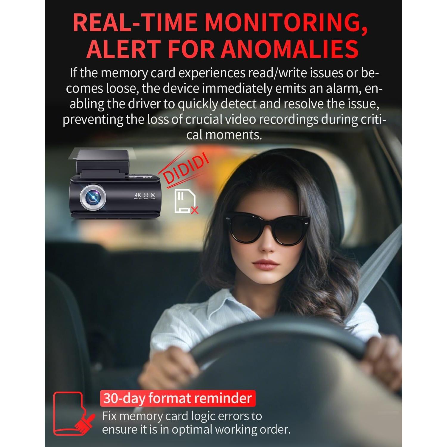 Cámara Dash Doble 4K Faninso H200 Pro con GPS y WiFi
