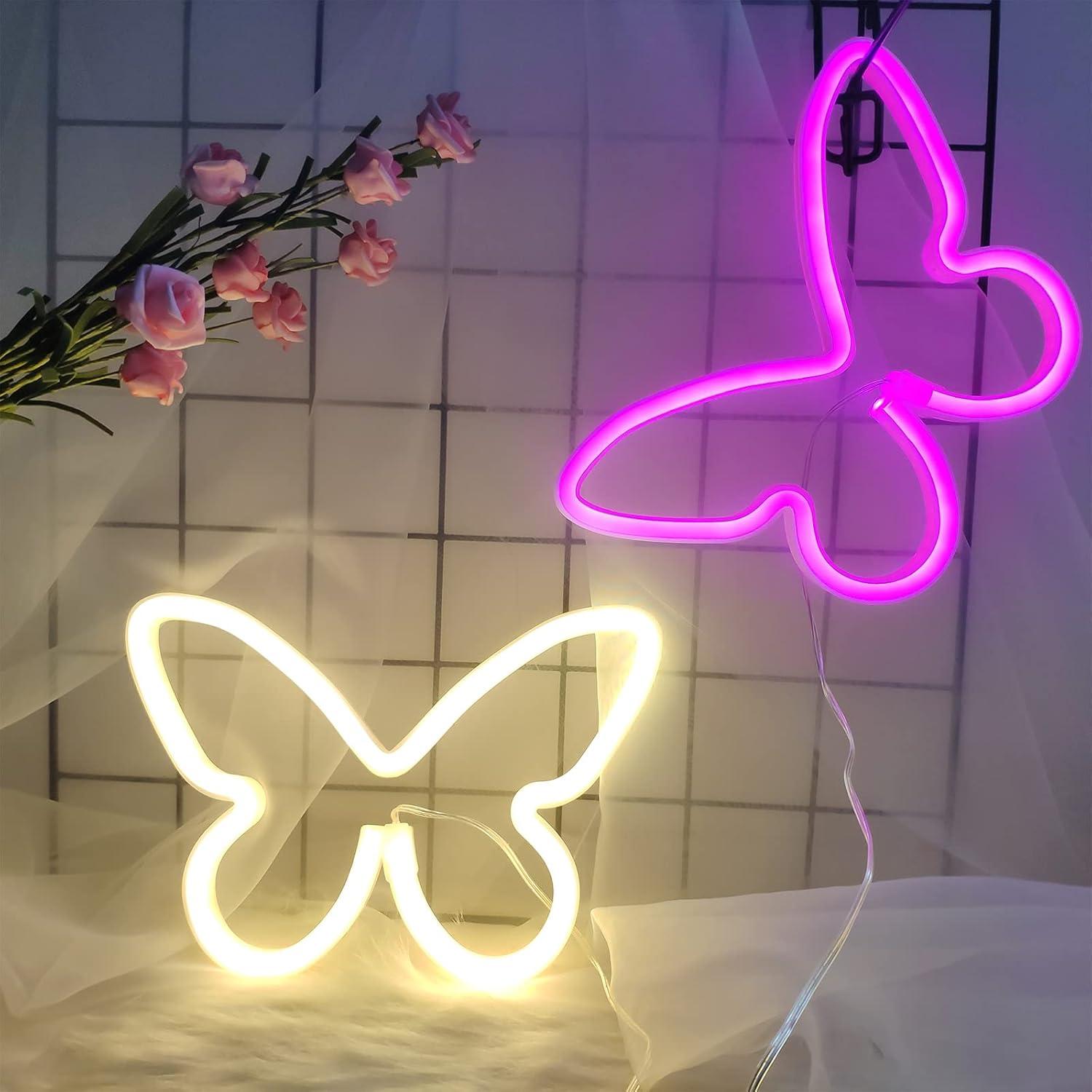 Luz Neón Decorativa ENUOLI Mariposa USB Batería 5W
