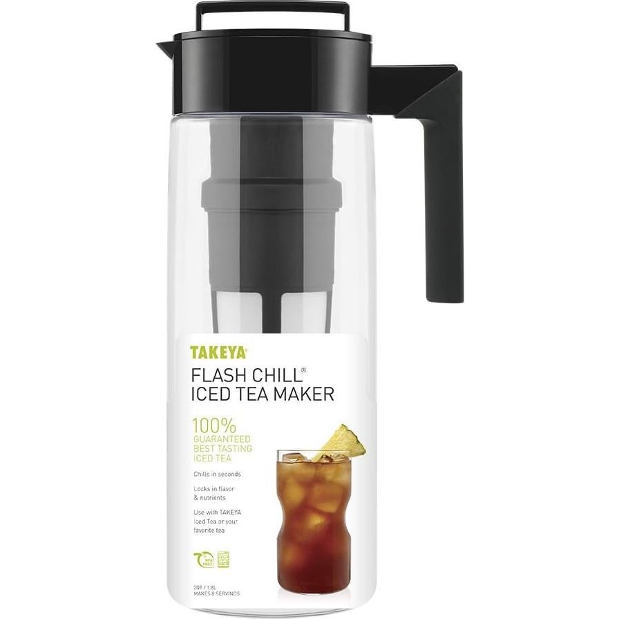 Jarra de Té Helado Takeya 1.89L con Infusor y Tapa Hermética