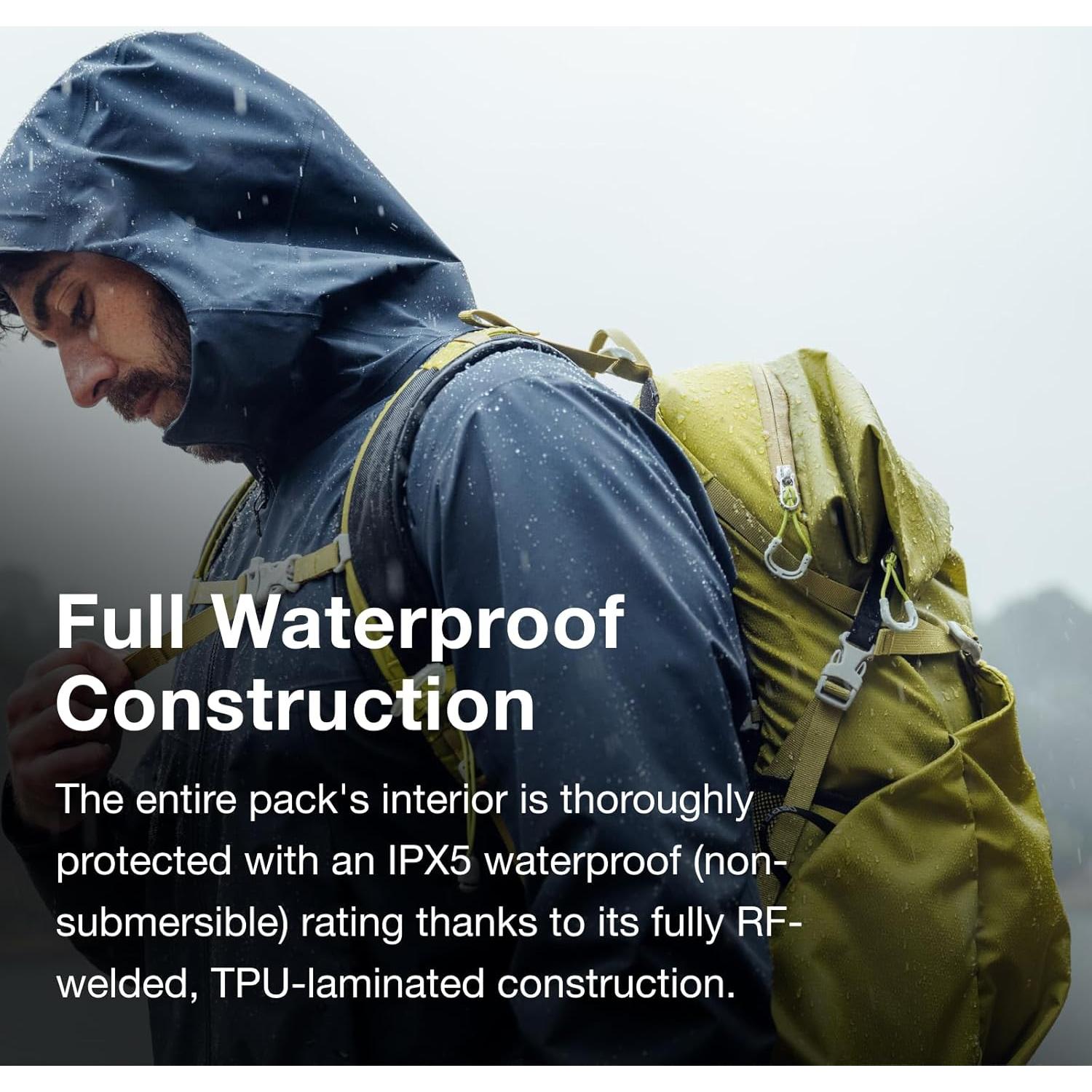 Mochila de Senderismo Osprey Downburst 26L Impermeable Amarillo