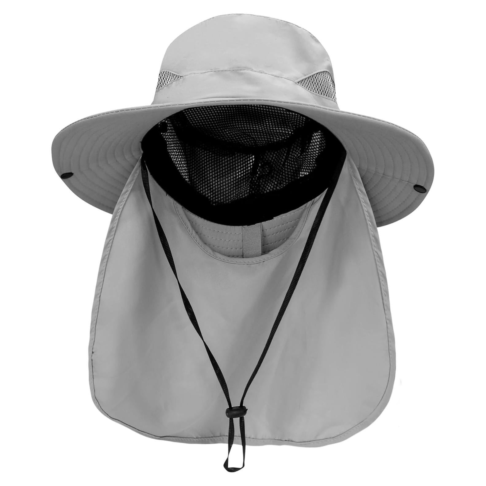 Sombrero de Sol PFFY Talla Única Gris Claro UPF 50+