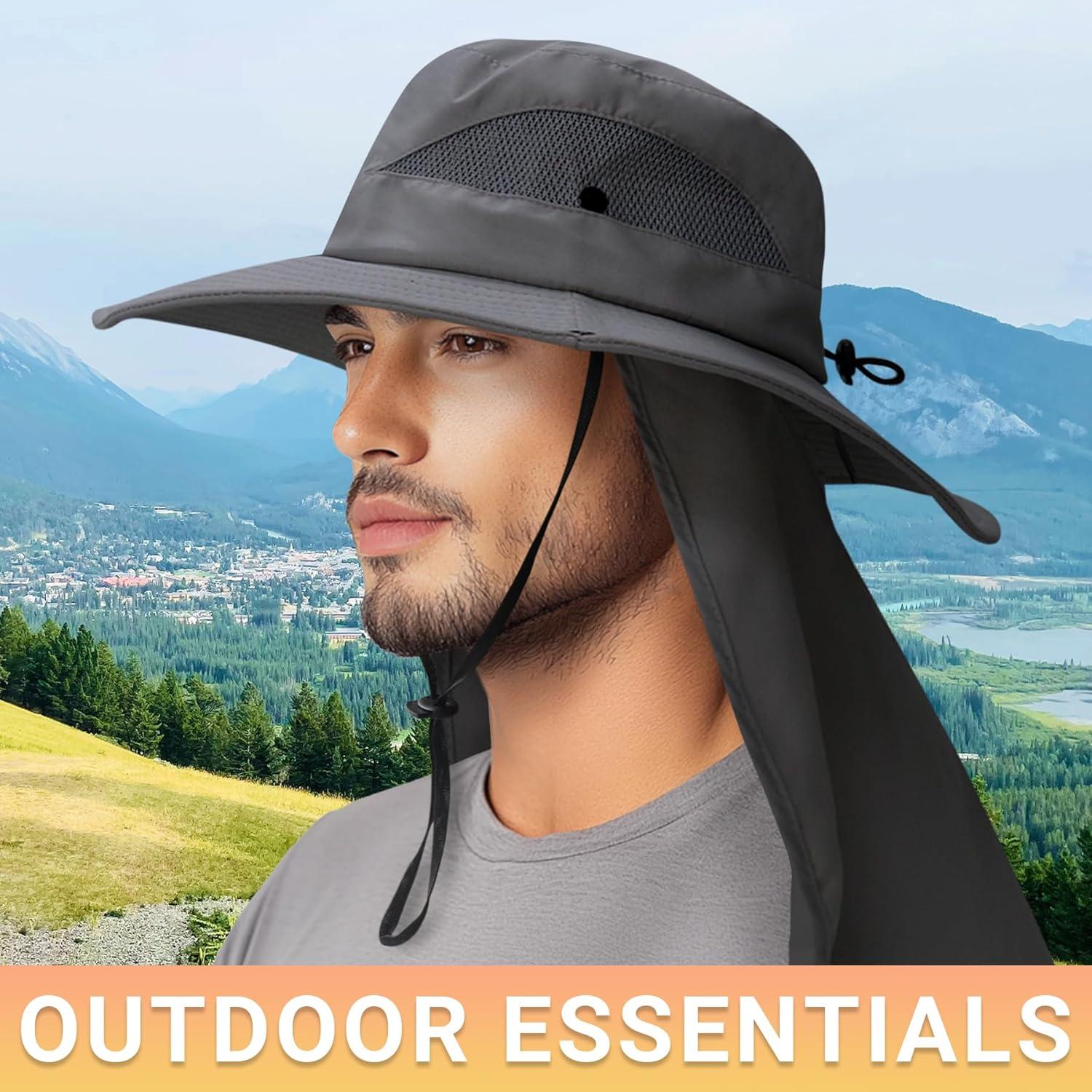 Sombrero de Sol PFFY Talla Única Gris Claro UPF 50+