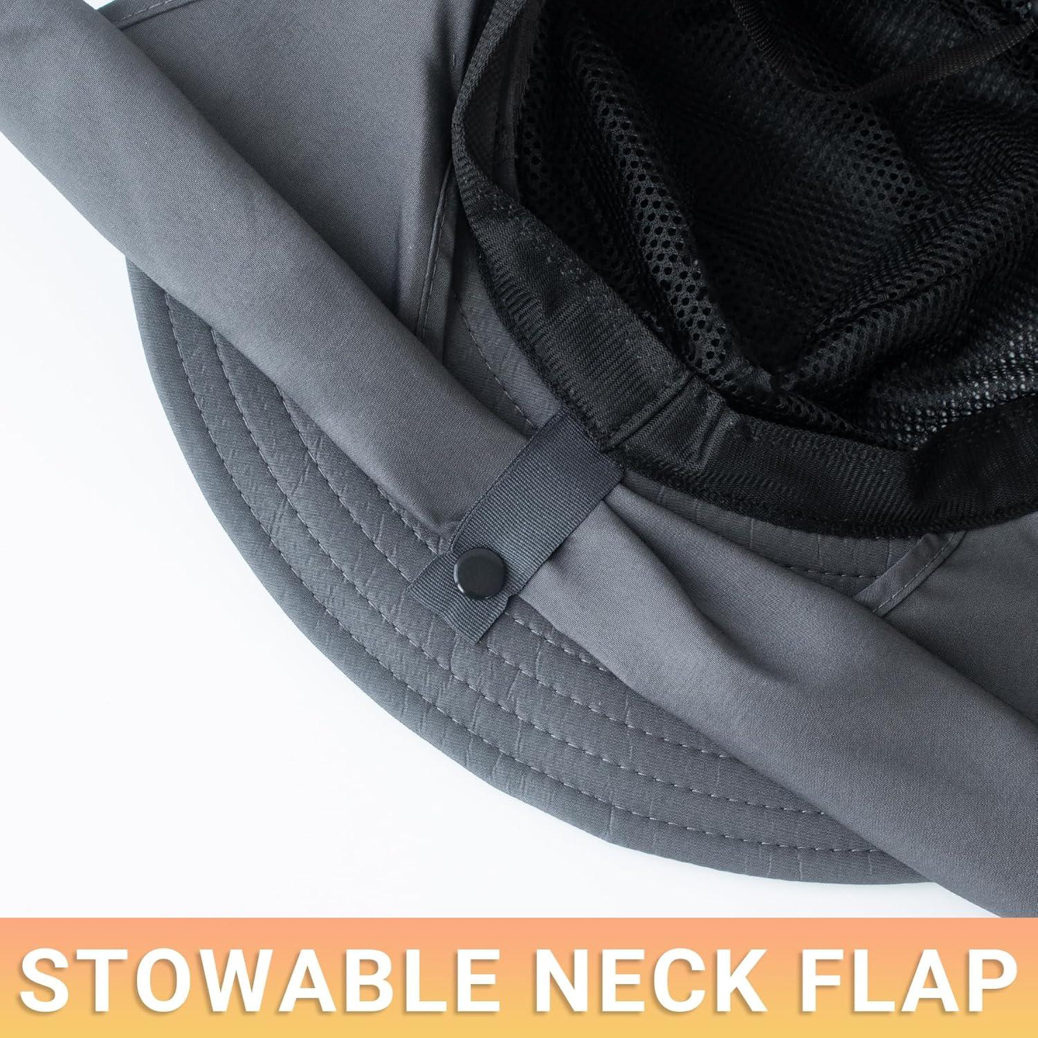 Sombrero de Sol PFFY Talla Única Gris Claro UPF 50+