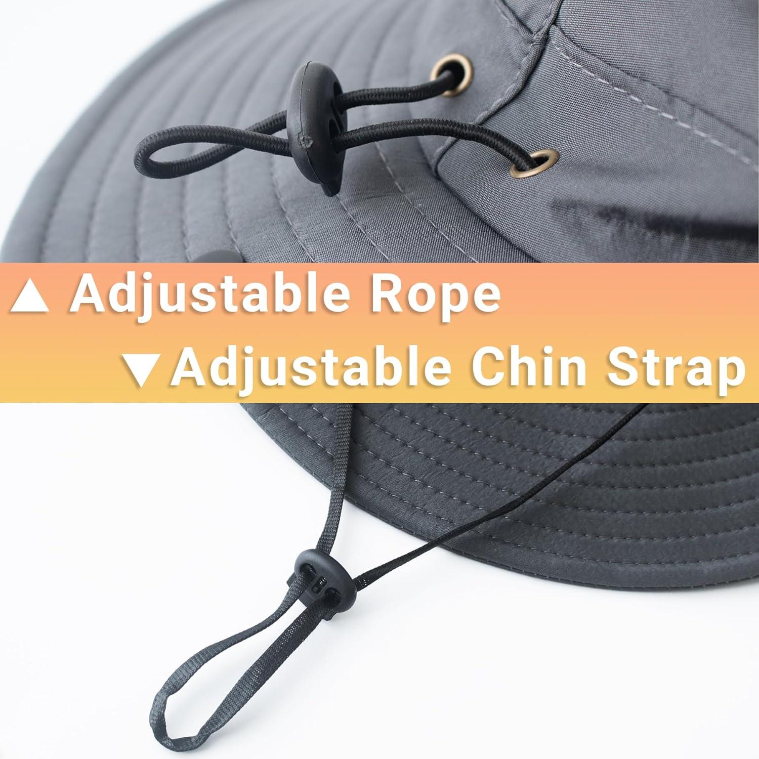 Sombrero de Sol PFFY Talla Única Gris Claro UPF 50+