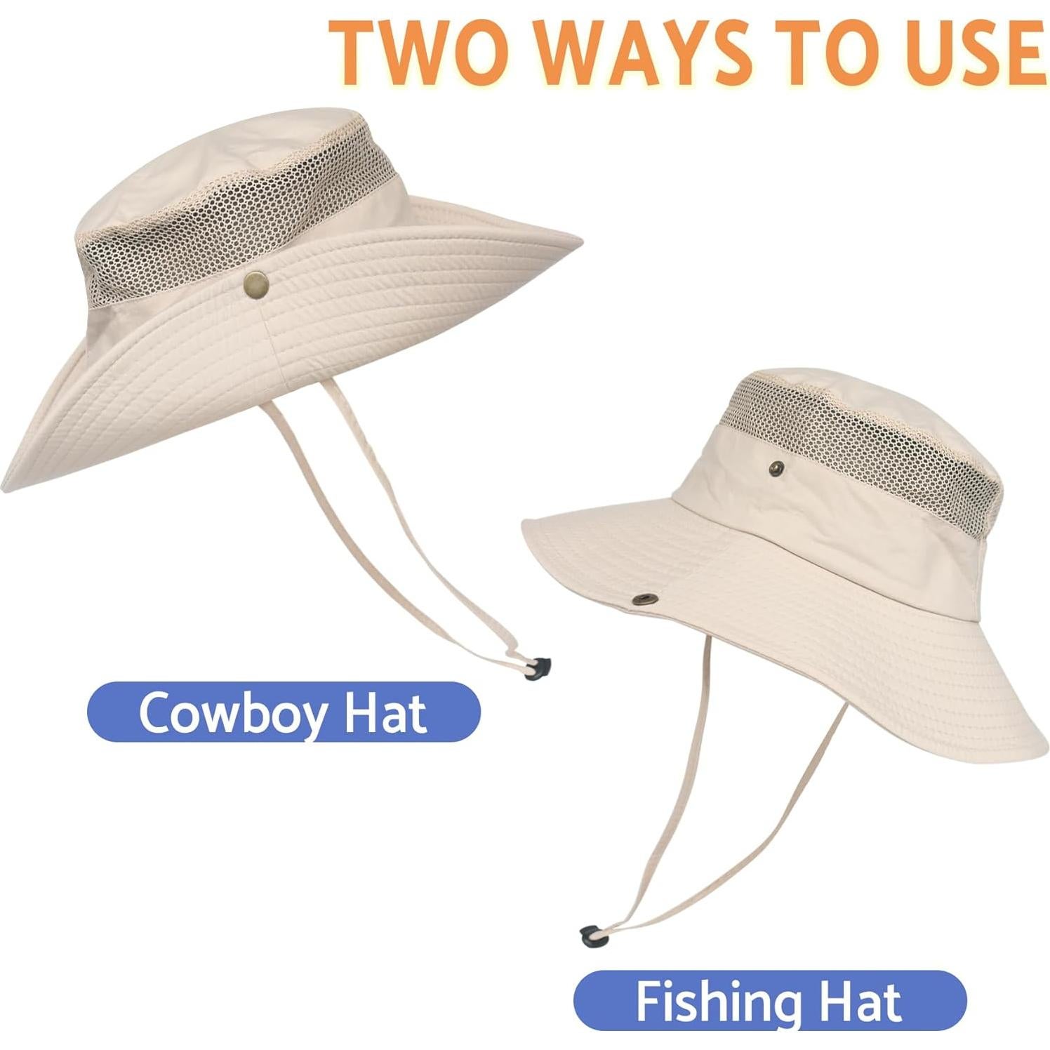 Sombrero de Cubo PFFY UPF 50+ Gris Oscuro para Pesca y Playa