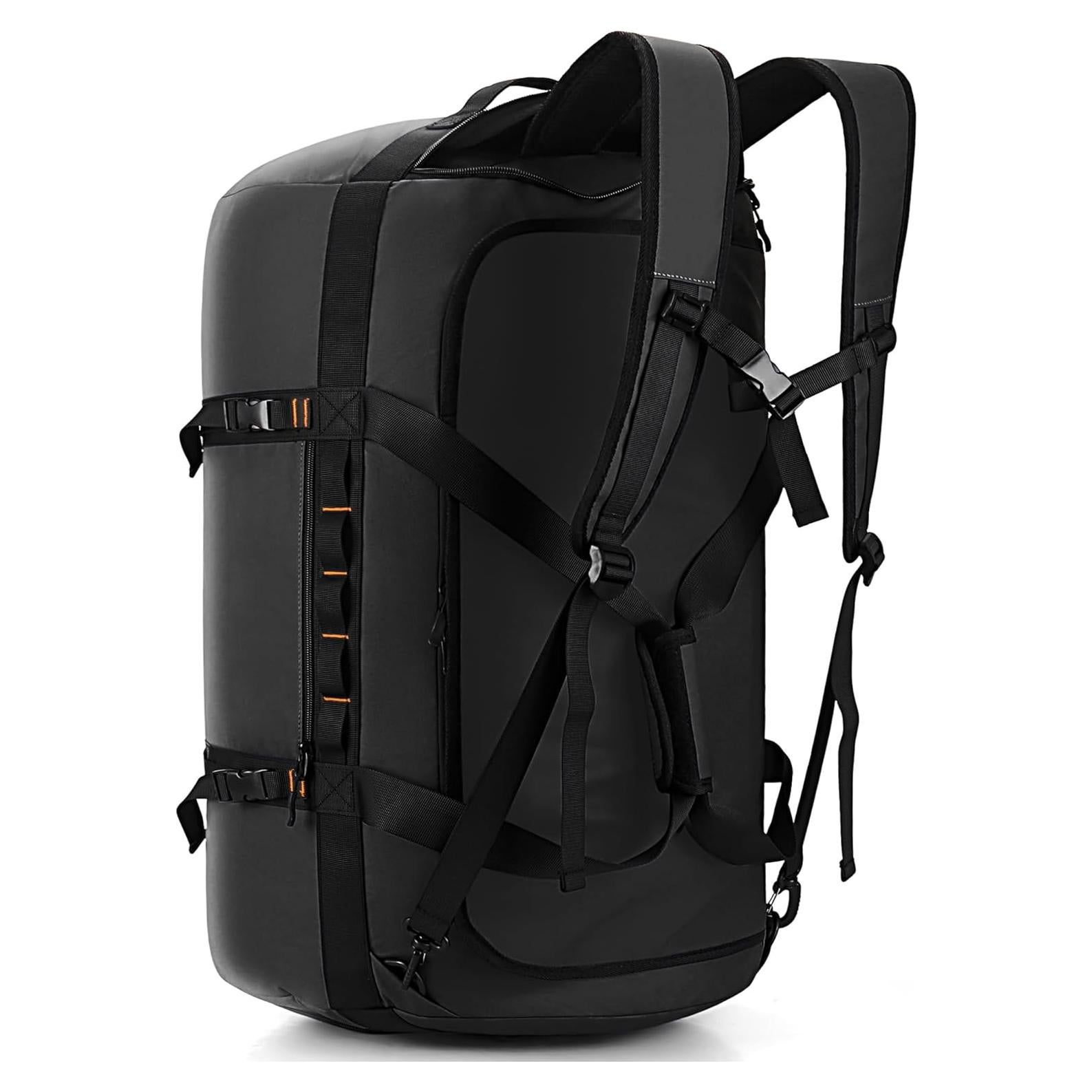 Bolsa de viaje impermeable 40L negra para hombres - Duffel grande