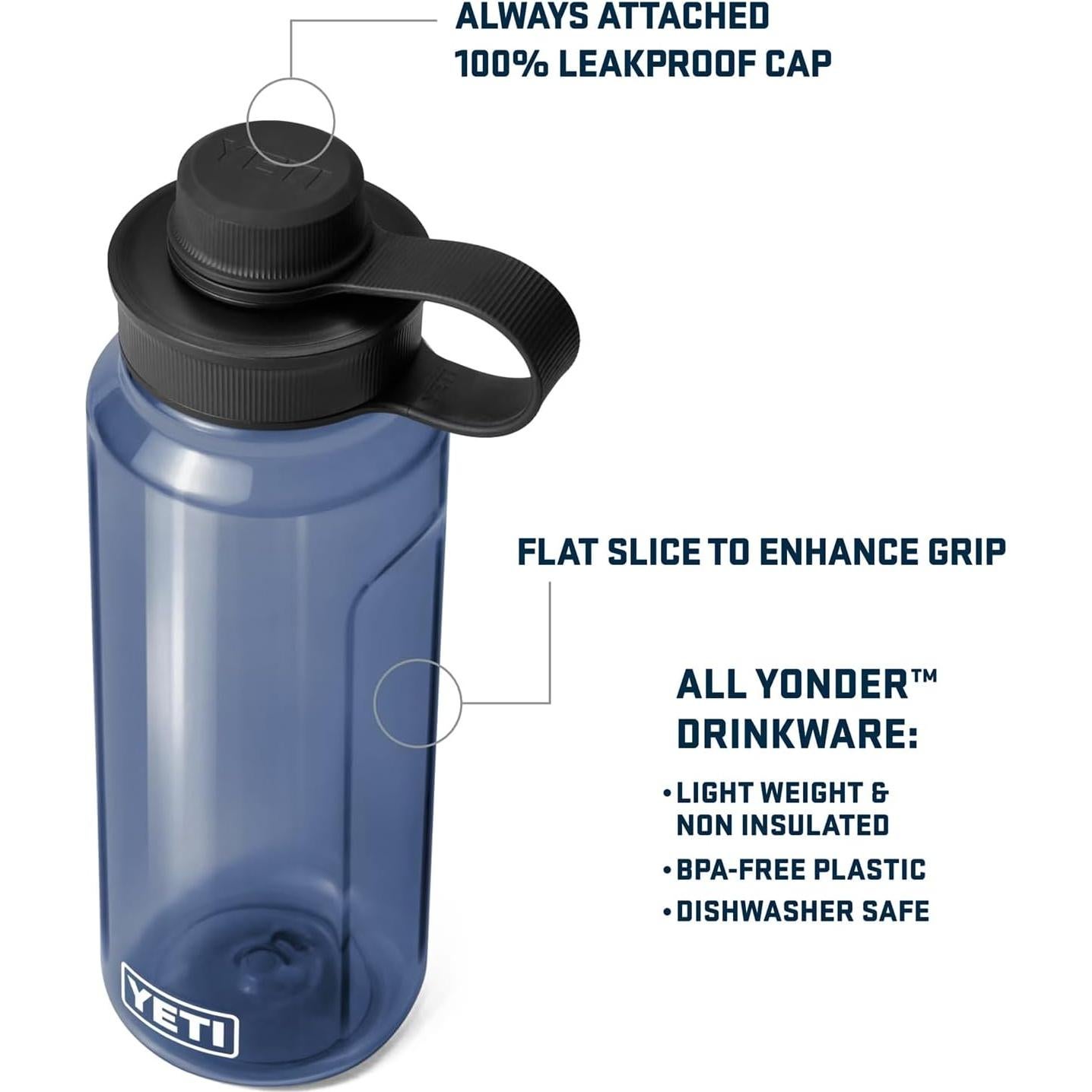 Botella de Agua YETI Yonder 1L Agave Teal a Prueba de Fugas