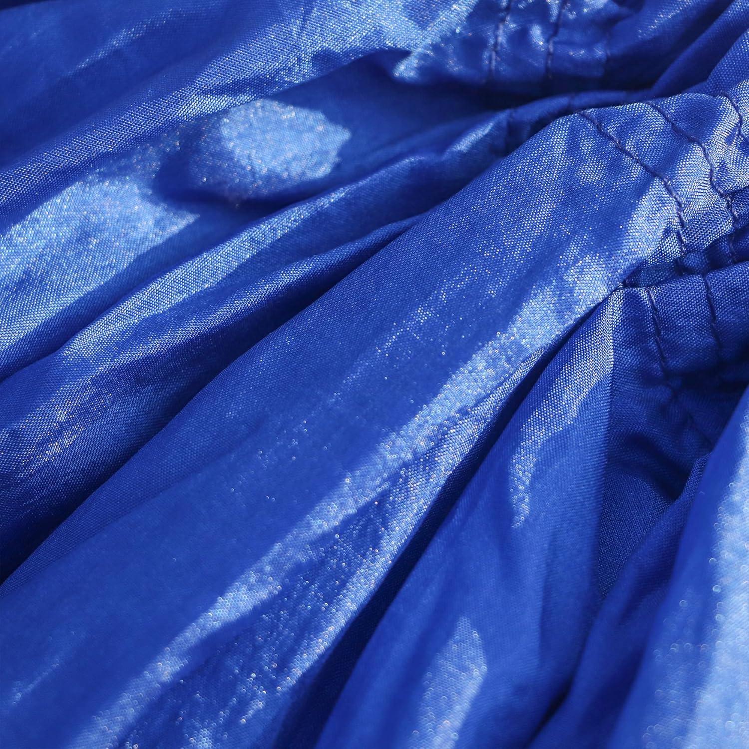 Hamaca de Camping Happy Camper Individual Azul con Cubierta de Lluvia