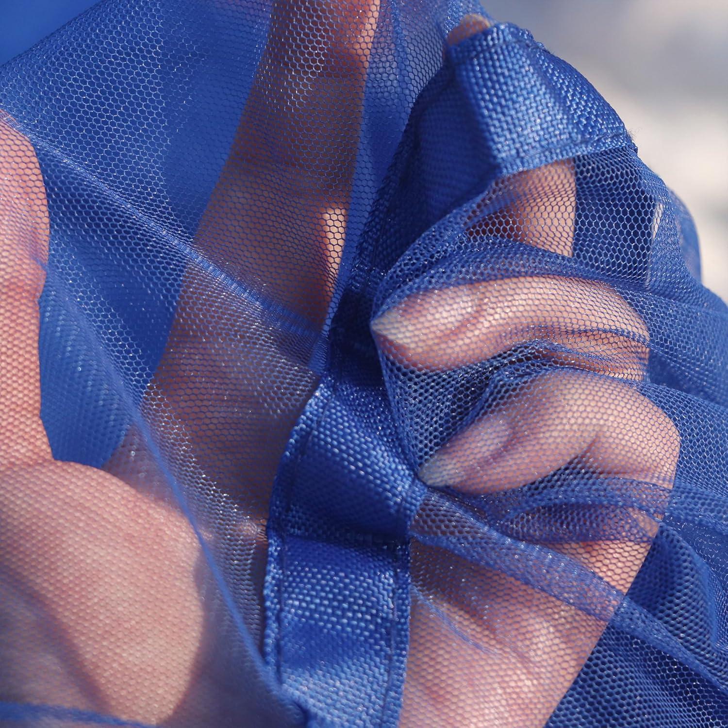 Hamaca de Camping Happy Camper Individual Azul con Cubierta de Lluvia