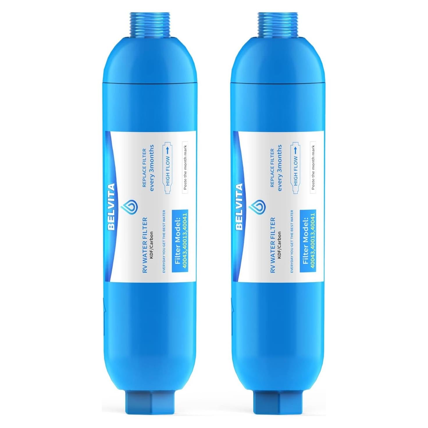 Filtro de Agua BELVITA Inline para RV - Paquete de 2 Filtros