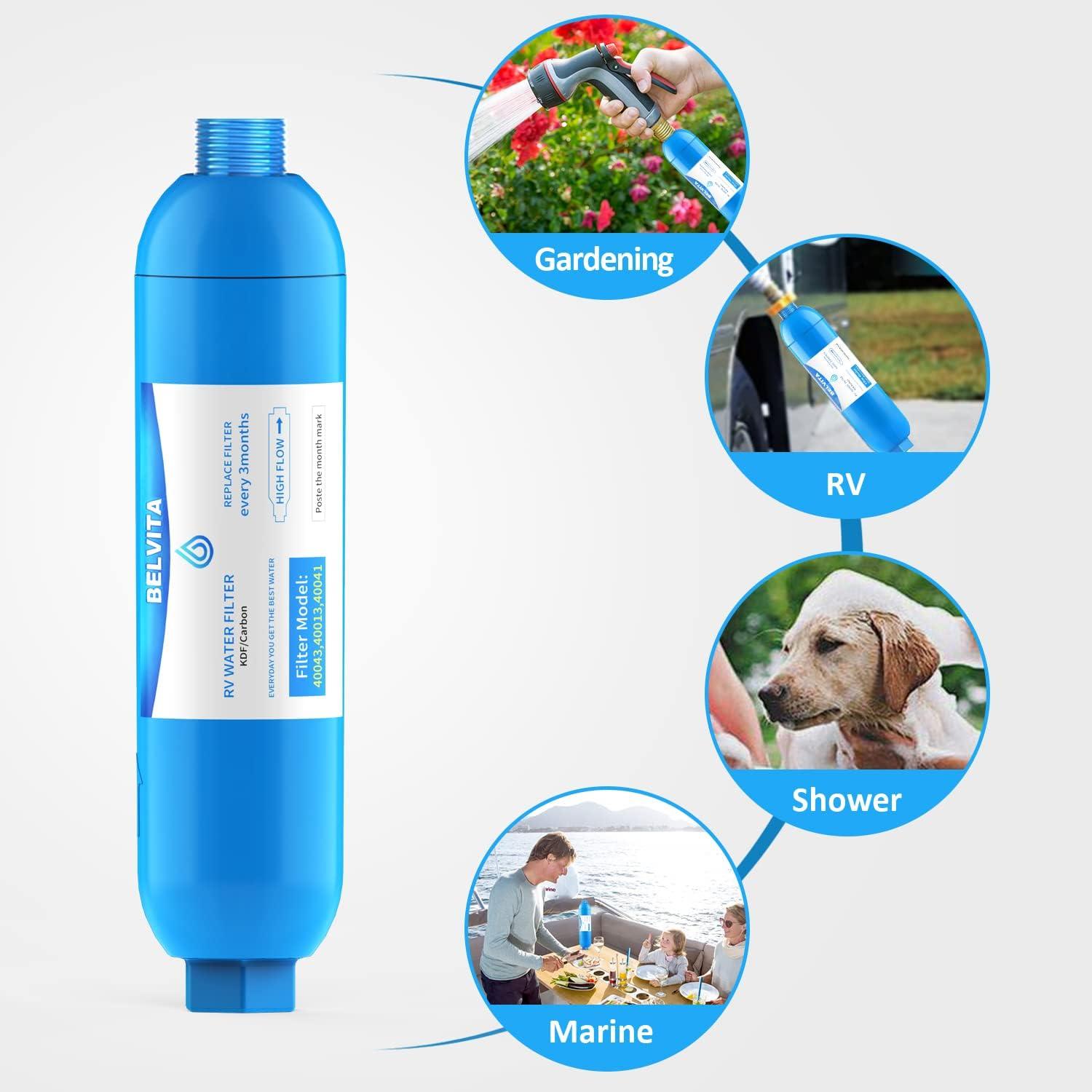 Filtro de Agua BELVITA Inline para RV - Paquete de 2 Filtros