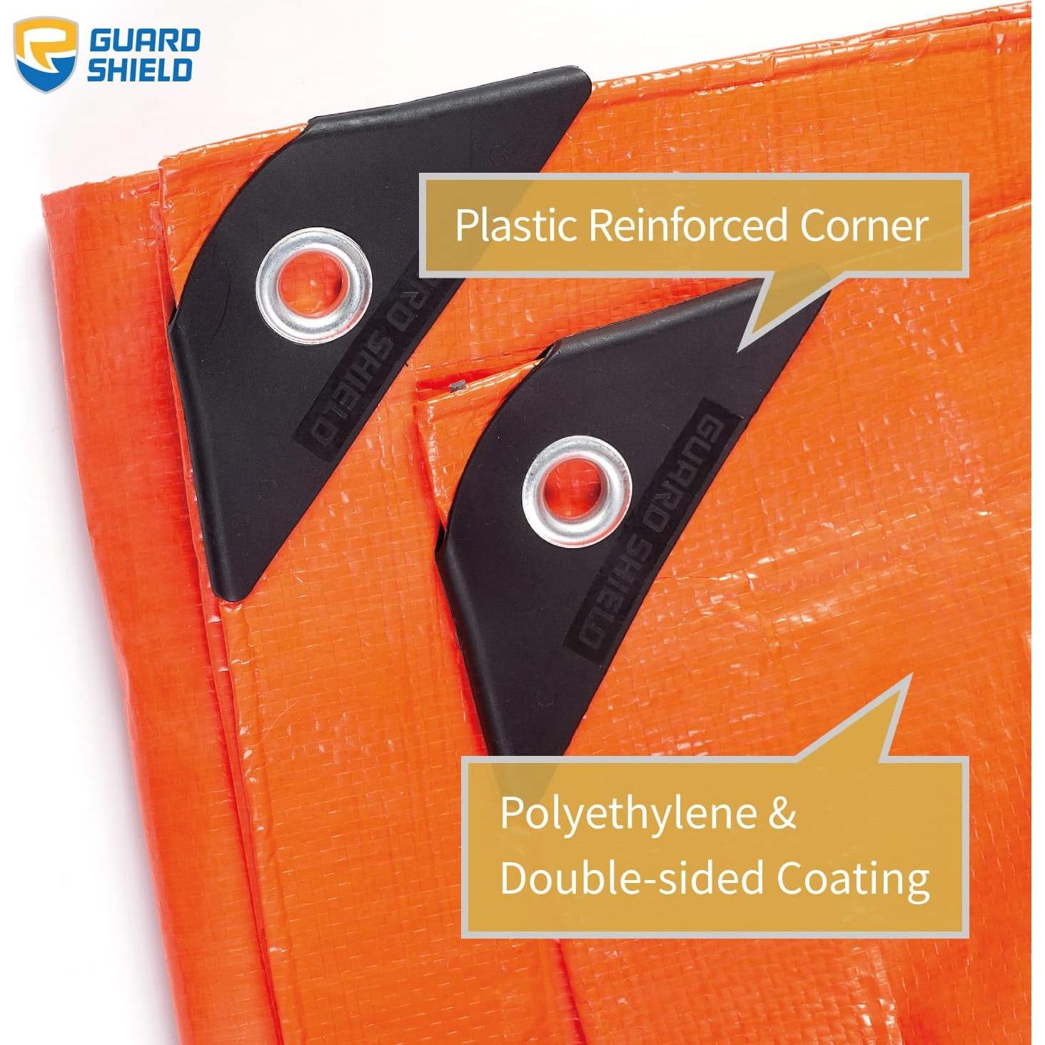 Lona Naranja GUARD SHIELD 1.83x1.83m Ligera 6mil Impermeable