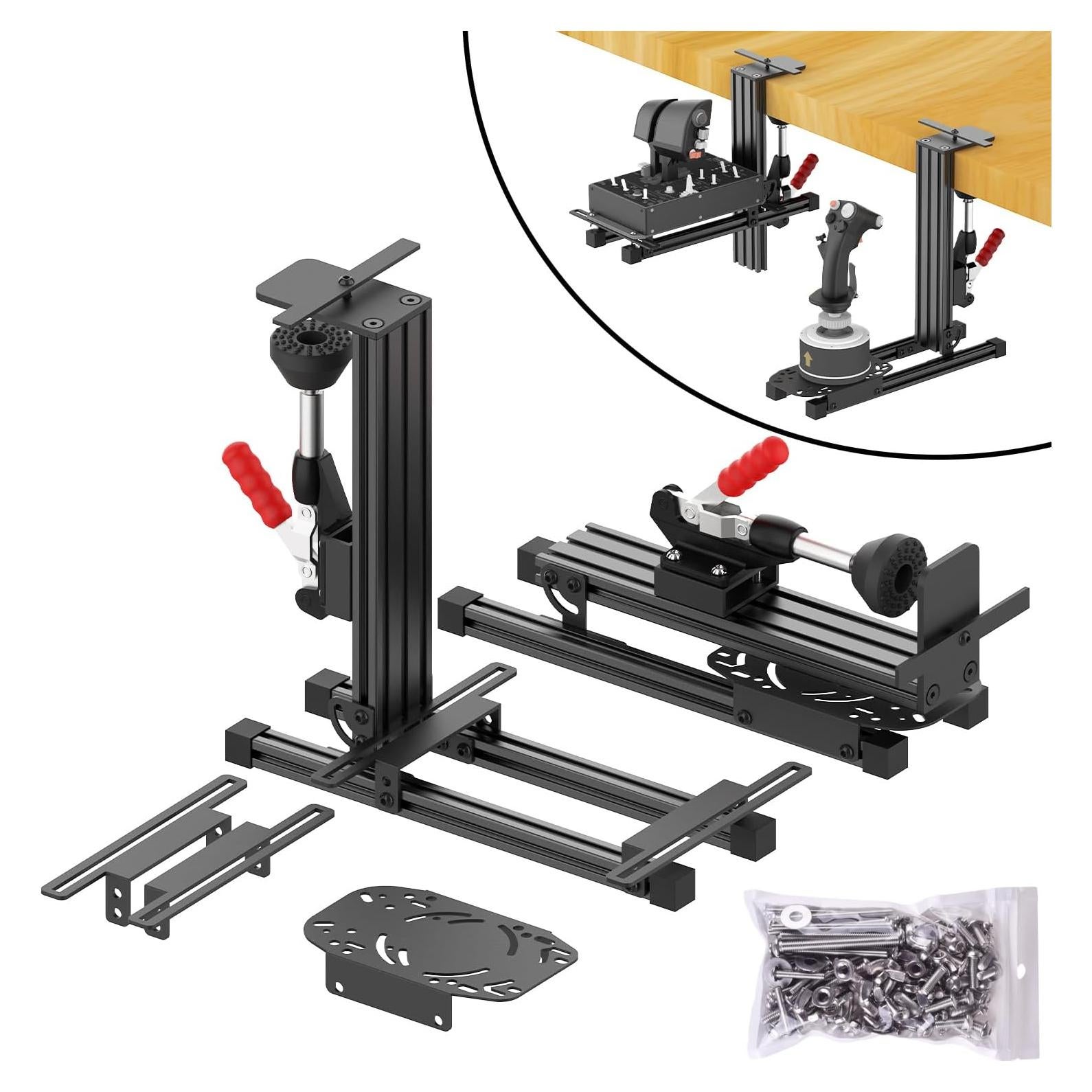 Soporte de escritorio JUYEER para joystick universal (paquete de dos)