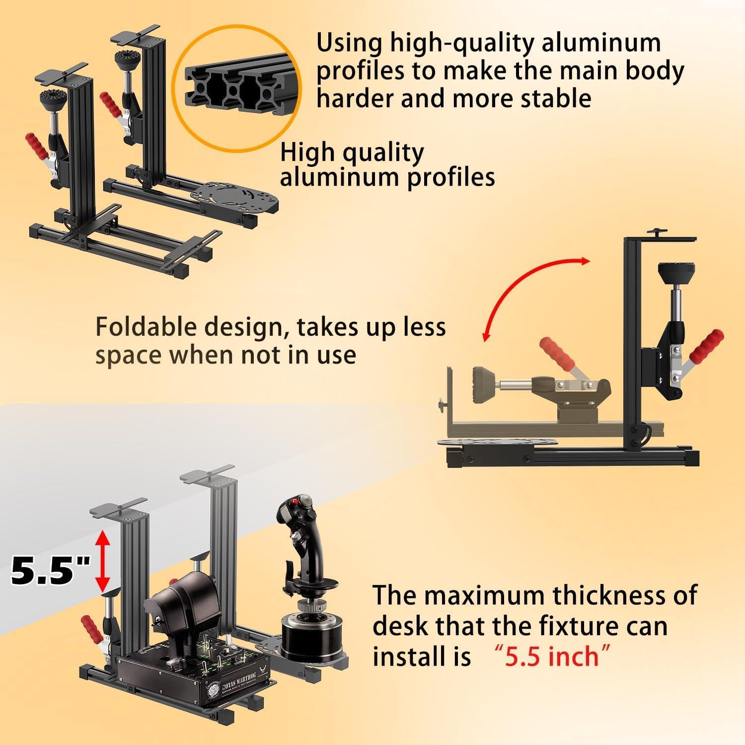 Soporte de escritorio JUYEER para joystick universal (paquete de dos)