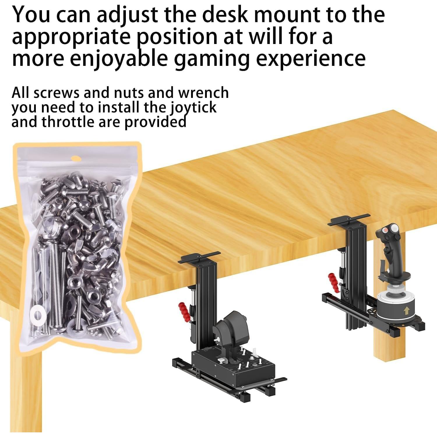 Soporte de escritorio JUYEER para joystick universal (paquete de dos)