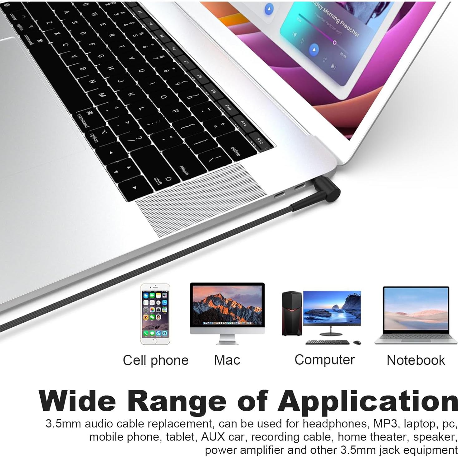 Cable de Audio 3.5mm Gneinour para Auriculares Sony WH-1000XM