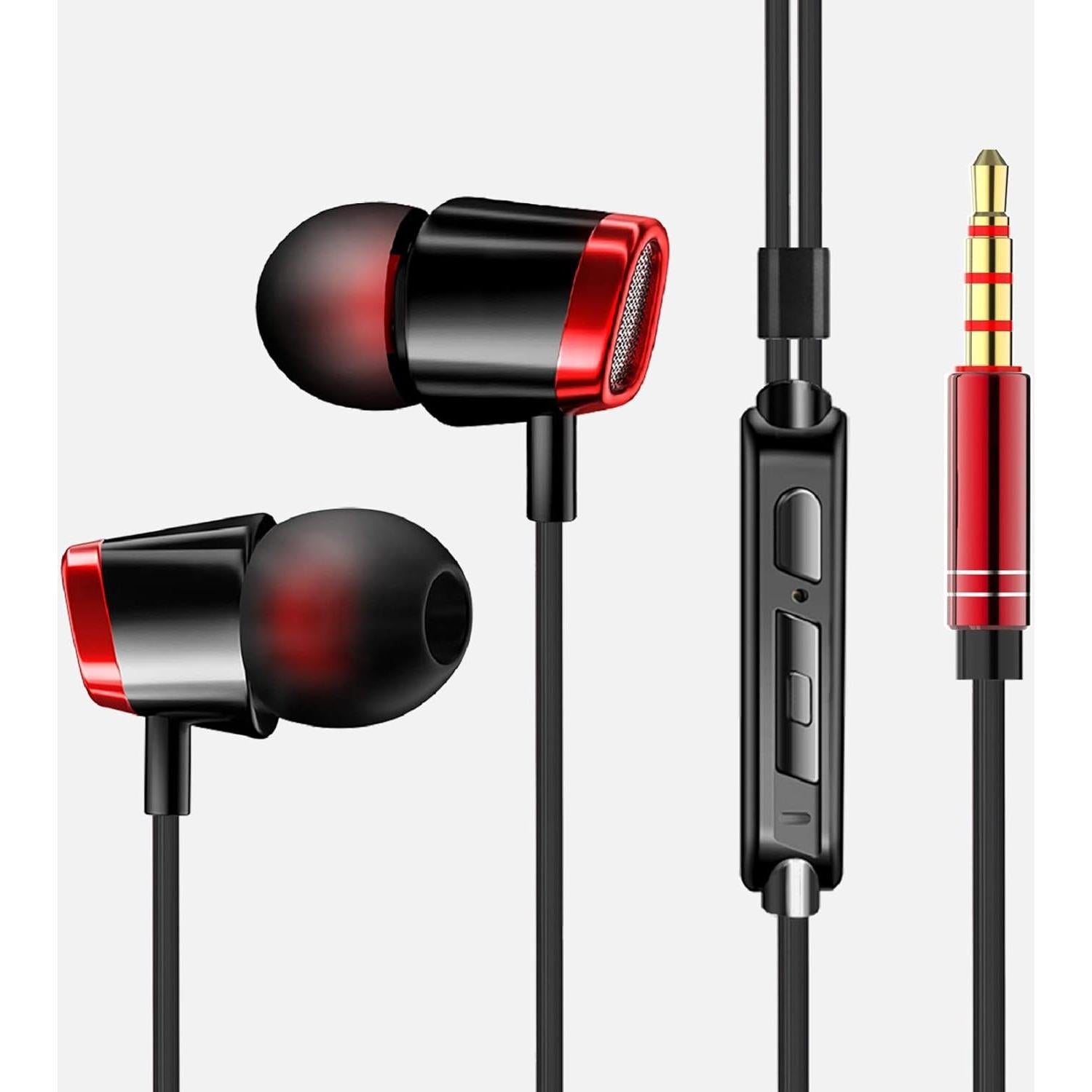 Auriculares In-Ear YNR con Micrófono y Control de Volumen - 3.5mm