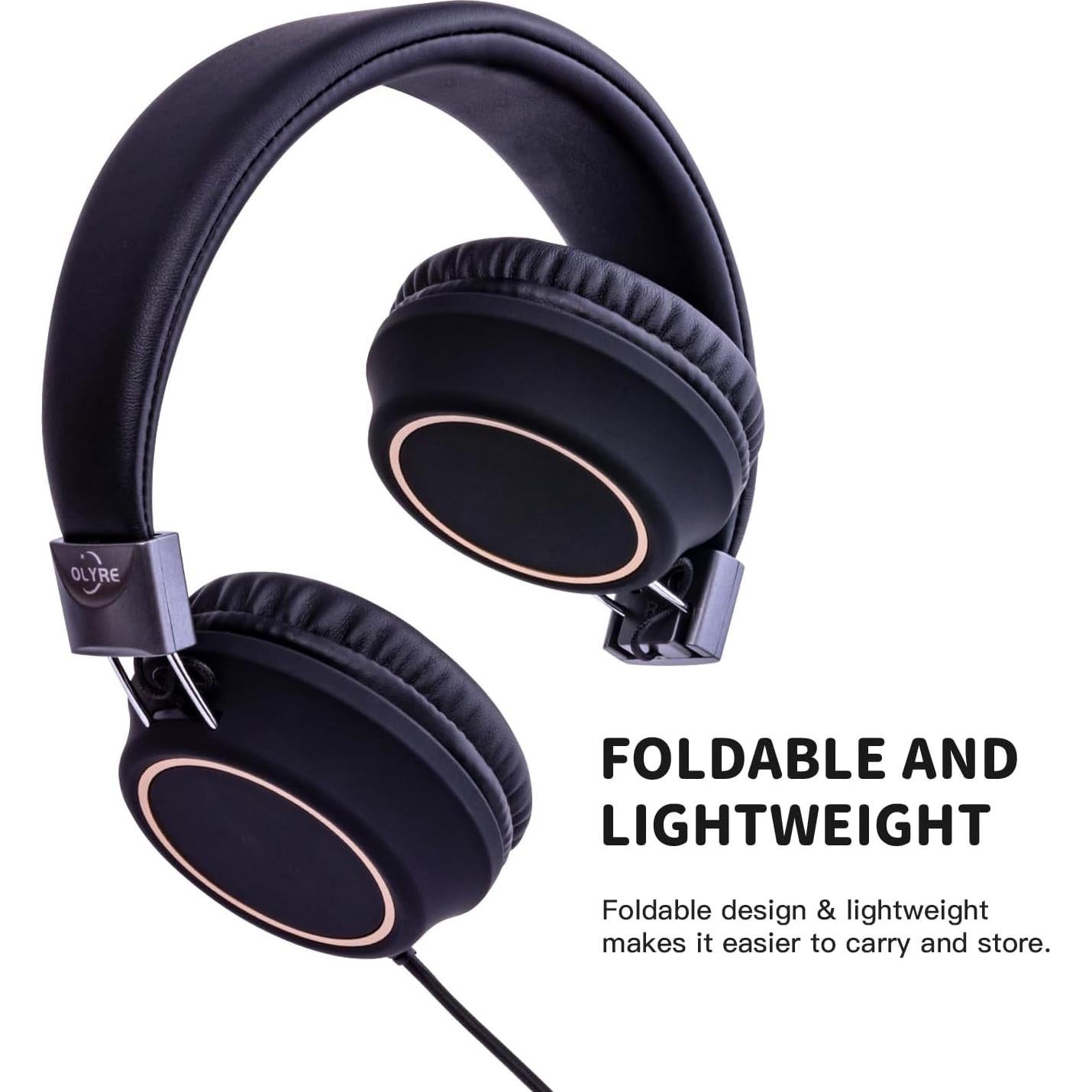 Auriculares para Niños Olyre LX-AD con Micrófono HD - Negro