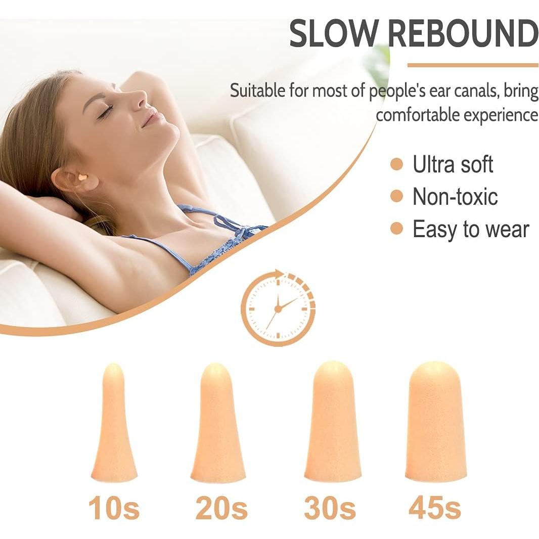 Tapones para oídos LYSIAN color carne 60 pares 38dB SNR