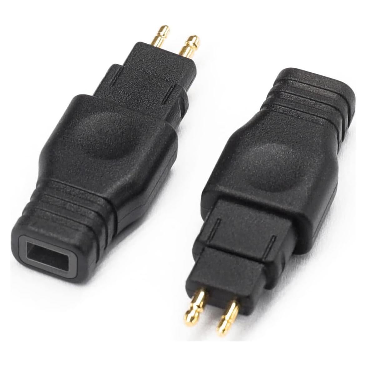 Adaptador de Auriculares OKCSC 2 Pines a HD580 Negro