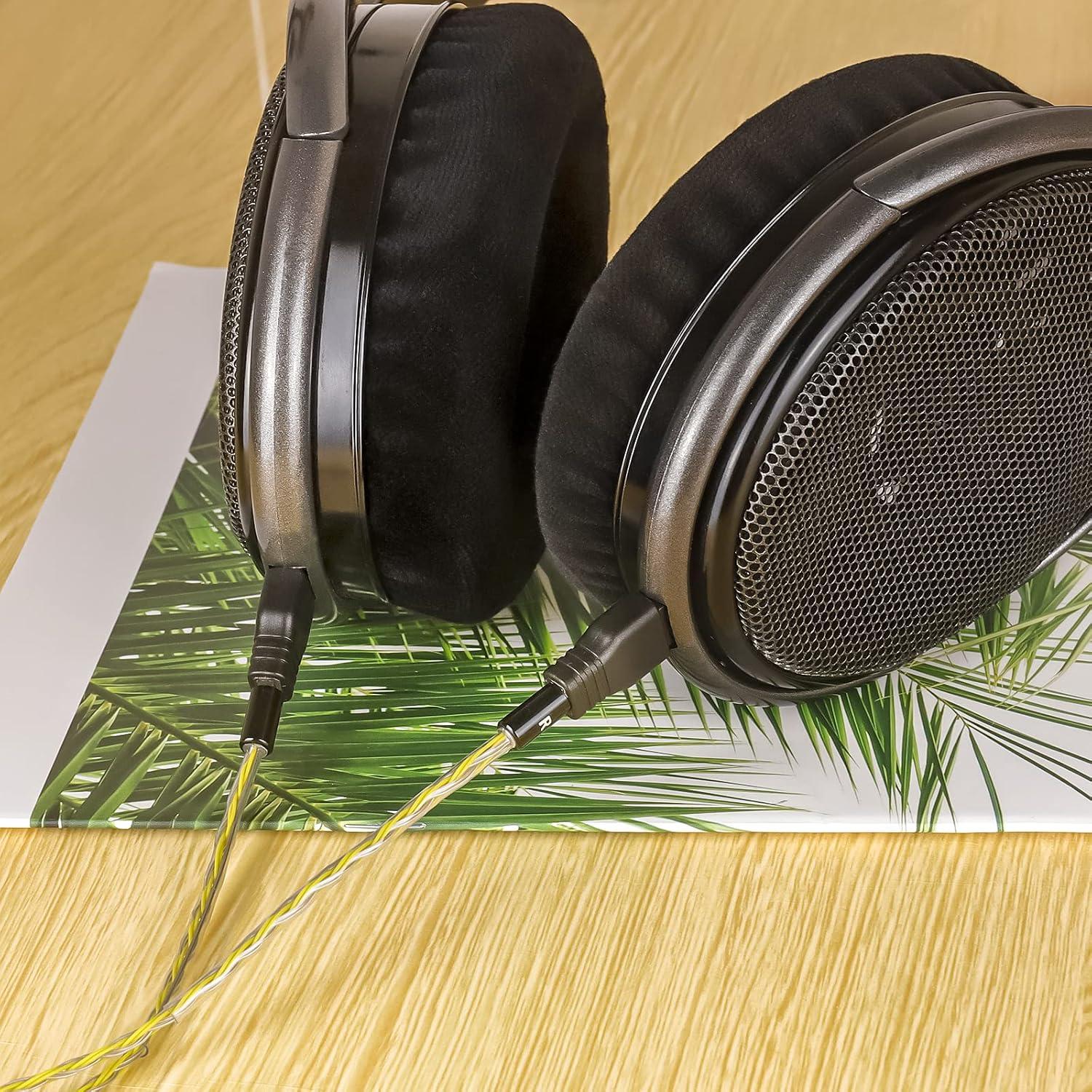 Adaptador de Auriculares OKCSC 2 Pines a HD580 Negro